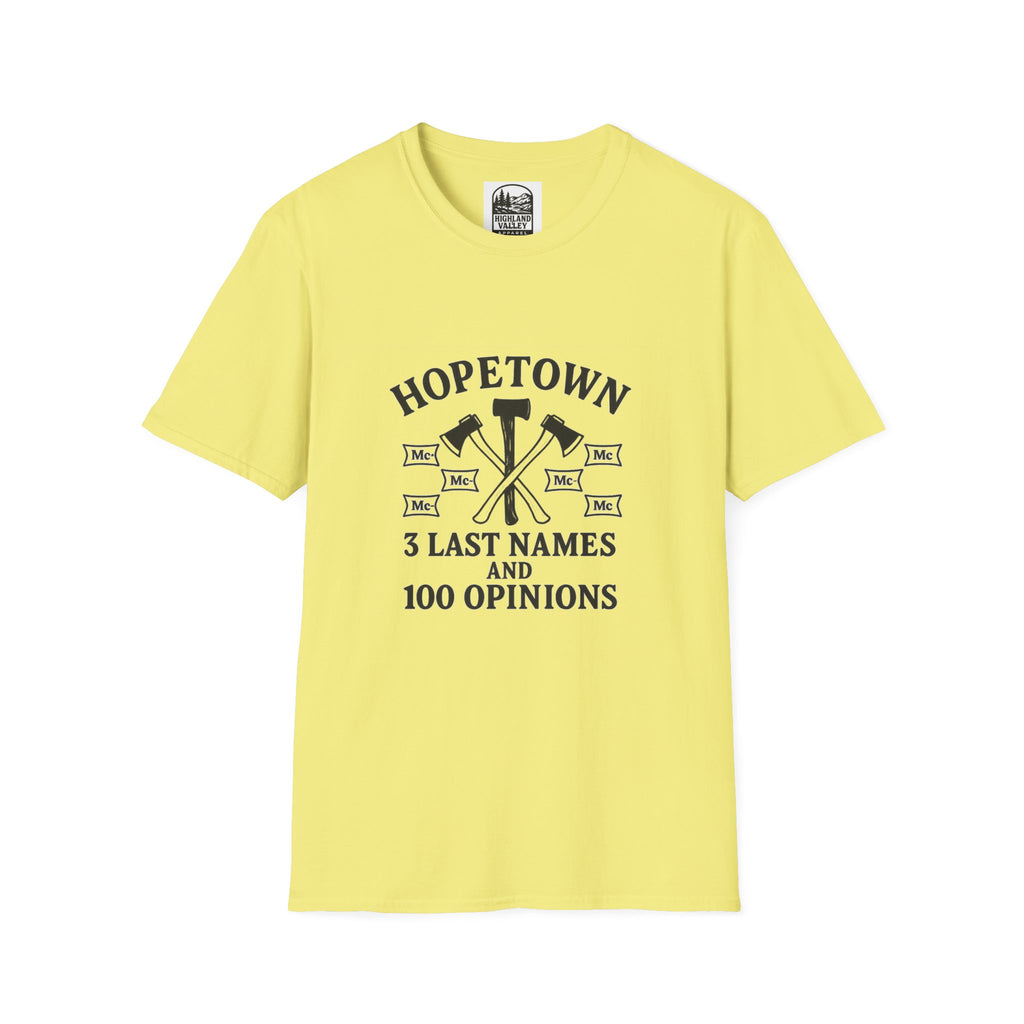 "NAMES OF HOPETOWN" T-SHIRT