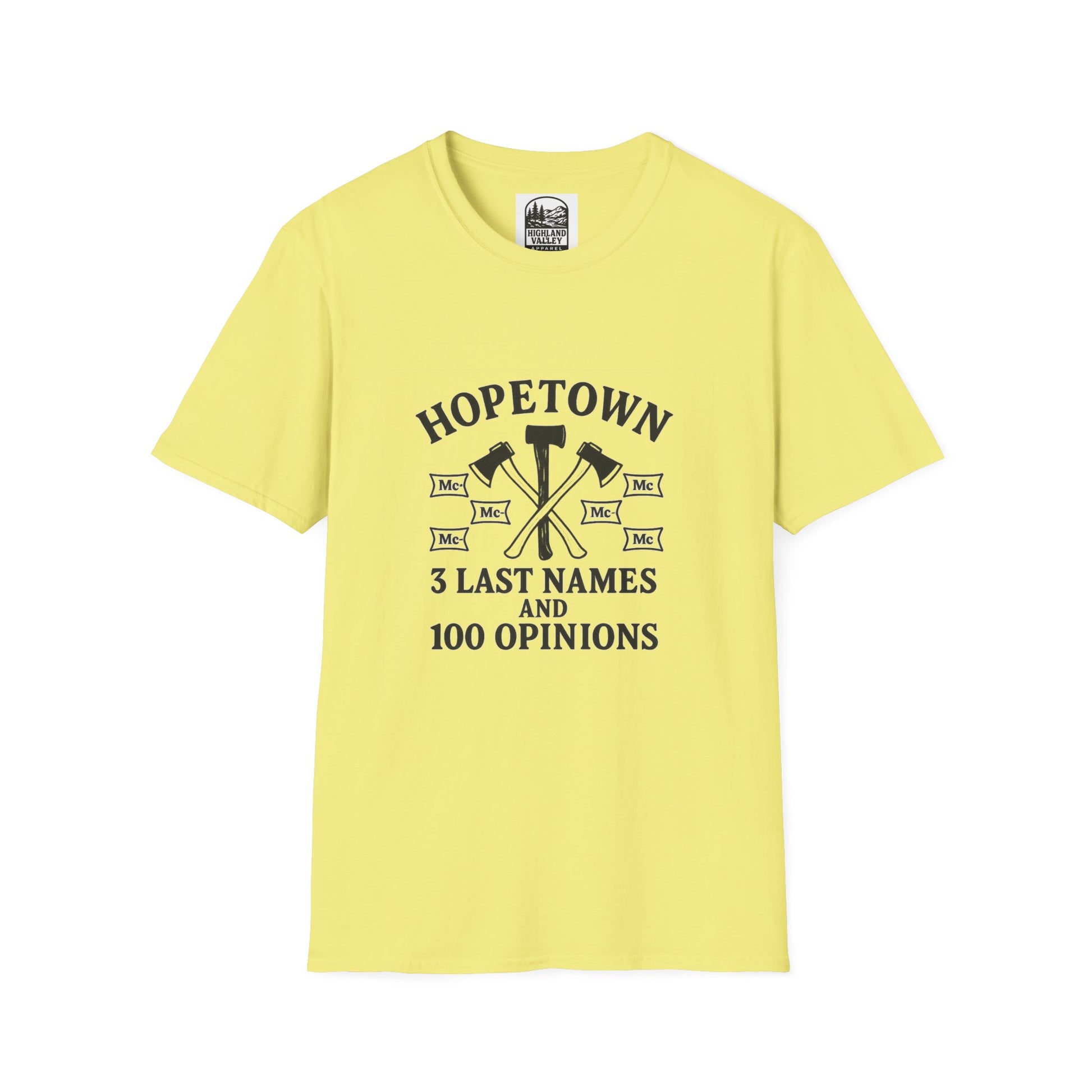 NAMES OF HOPETOWN UNISEX T-SHIRT