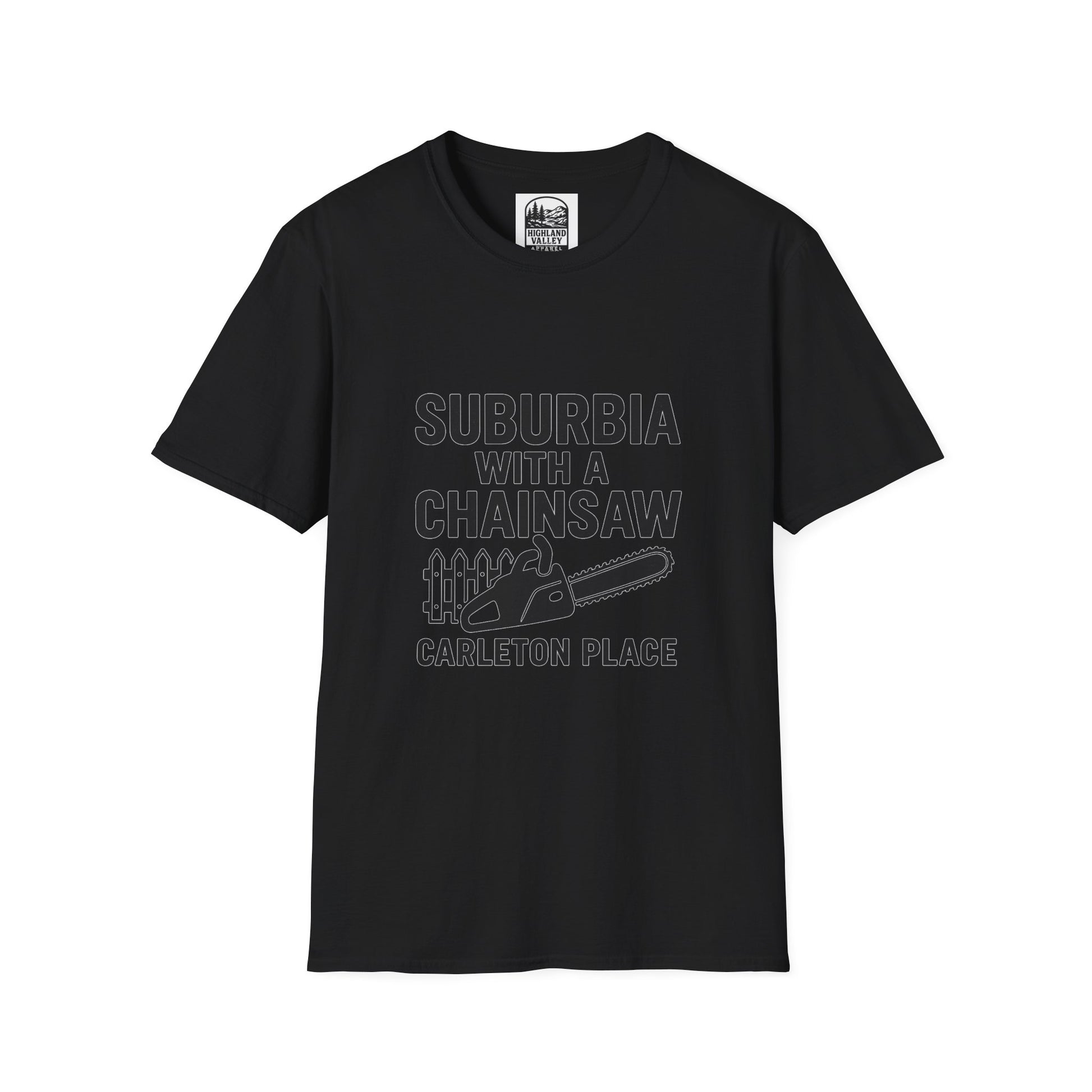 SUBURBIA WITH A CHAINSAW CP UNISEX T-SHIRT