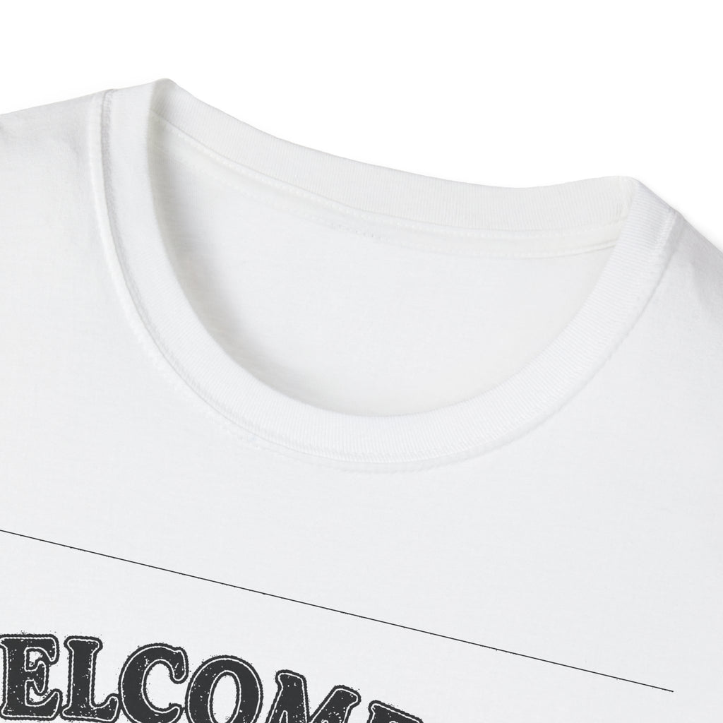 "WELCOME TO LANARK HALF GRAVEL, HALF GOSSIP" T-SHIRT