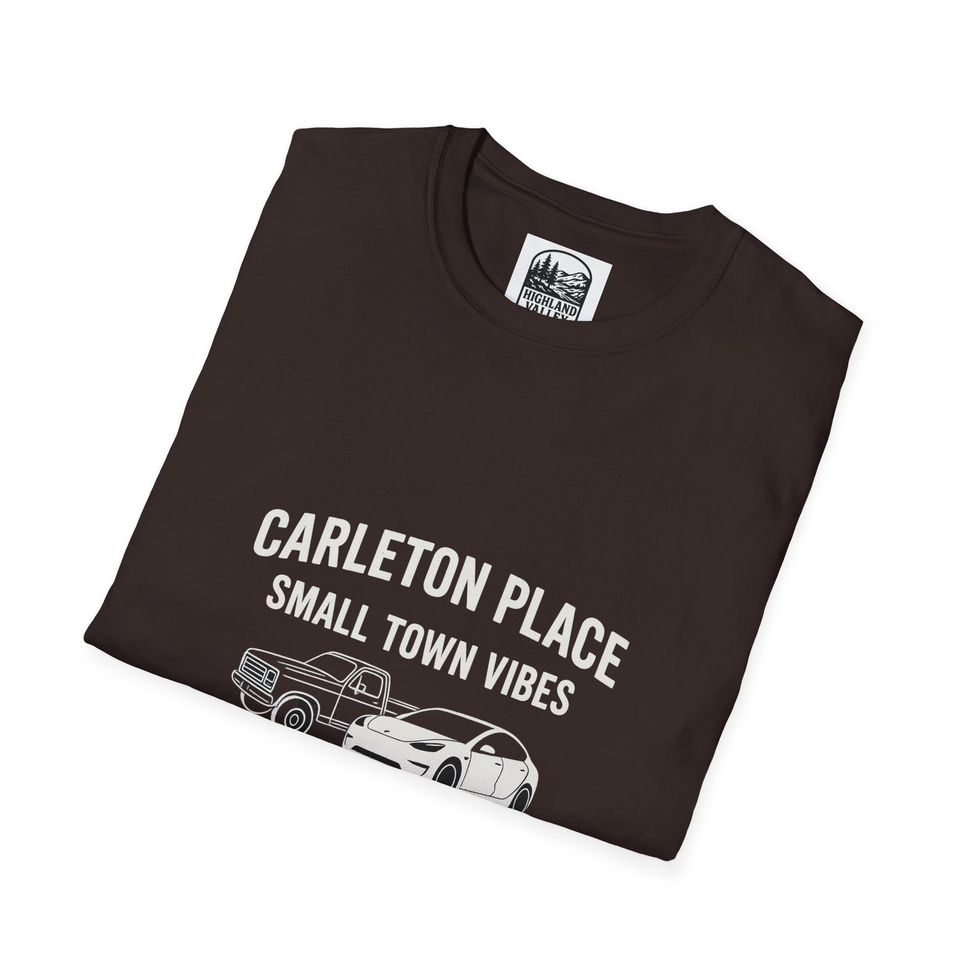CARLETON PLACE SMALL TOWN VIBES BIG TOWN TRAFFIC UNISEX T-SHIRT