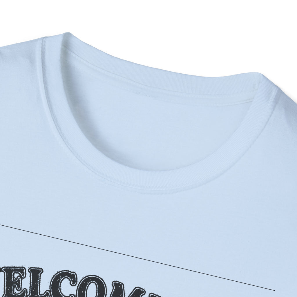 "WELCOME TO LANARK HALF GRAVEL, HALF GOSSIP" T-SHIRT