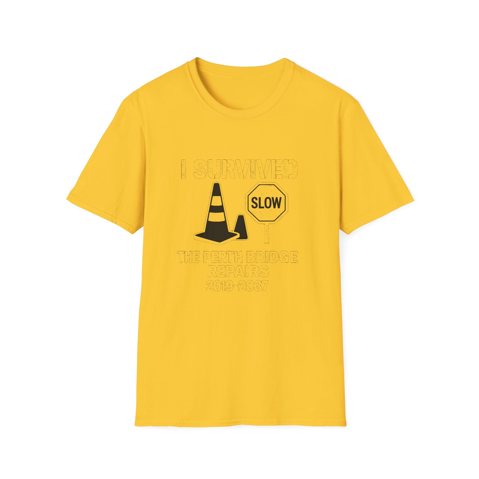 "I SURVIVED THE PERTH BRIDGE REPAIRS 2019-2037" T-SHIRT