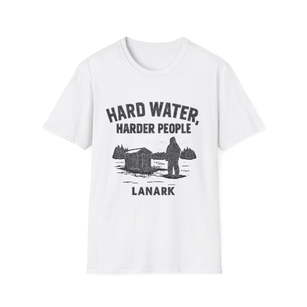 "HARD WATER HARDER PEOPLE LANARK" T-SHIRT