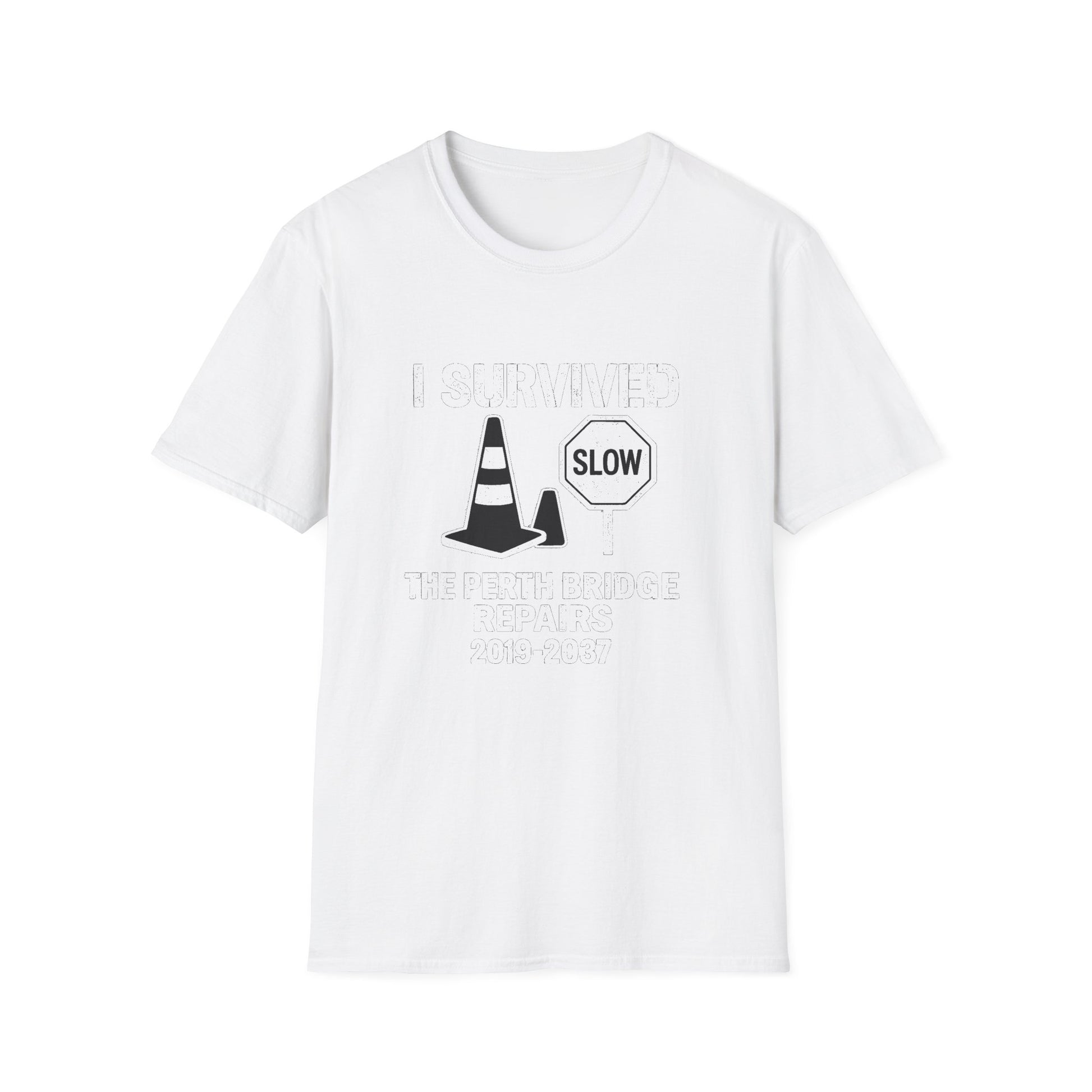 "I SURVIVED THE PERTH BRIDGE REPAIRS 2019-2037" T-SHIRT