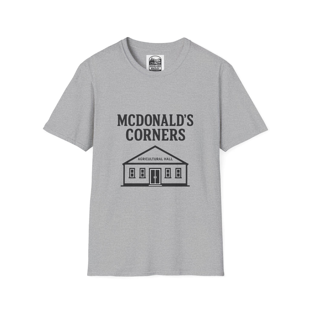 MCDONALD'S CORNERS AG HALL UNISEX T-SHIRT