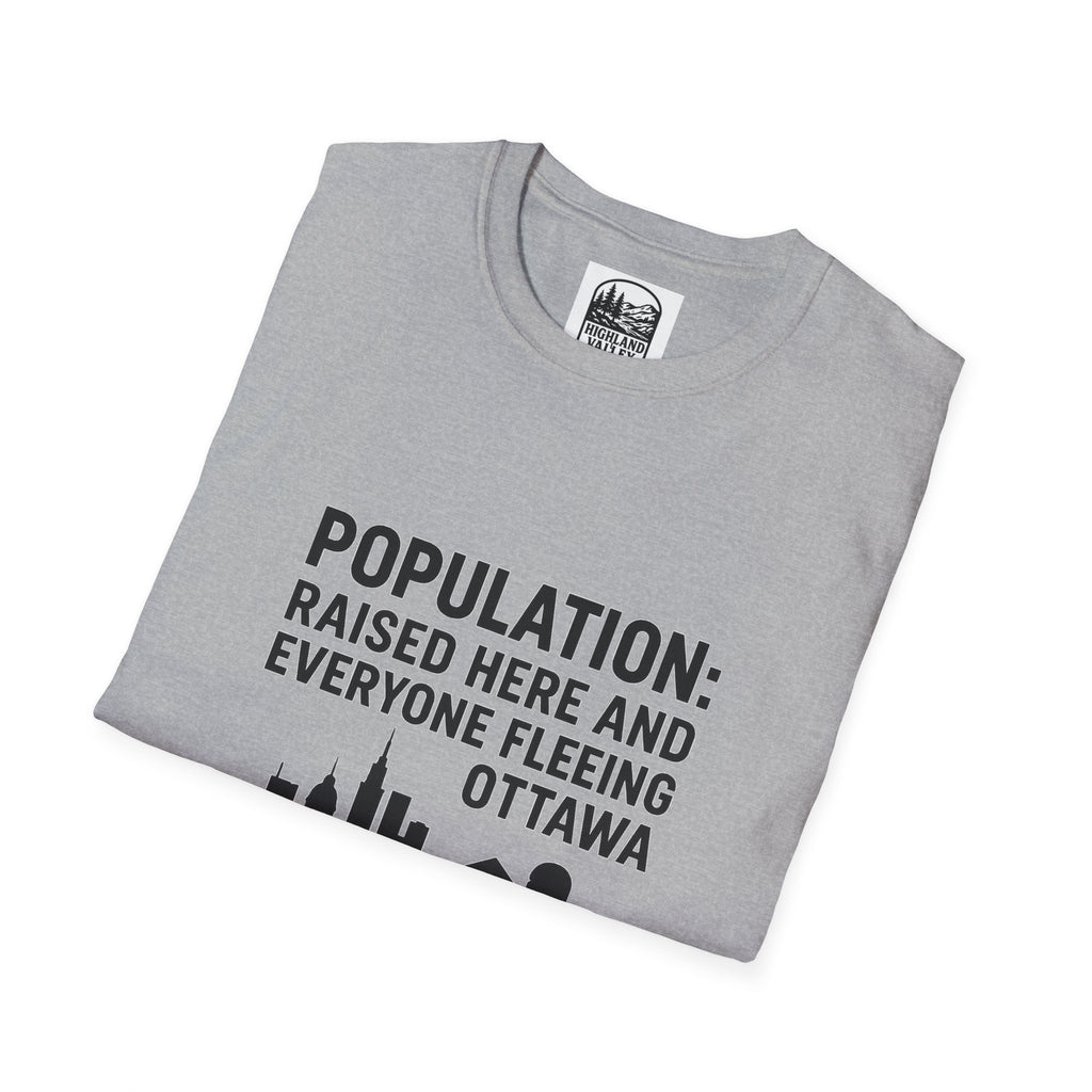 CARLETON PLACE POPULATION COMES FROM OTTAWA UNISEX T-SHIRT