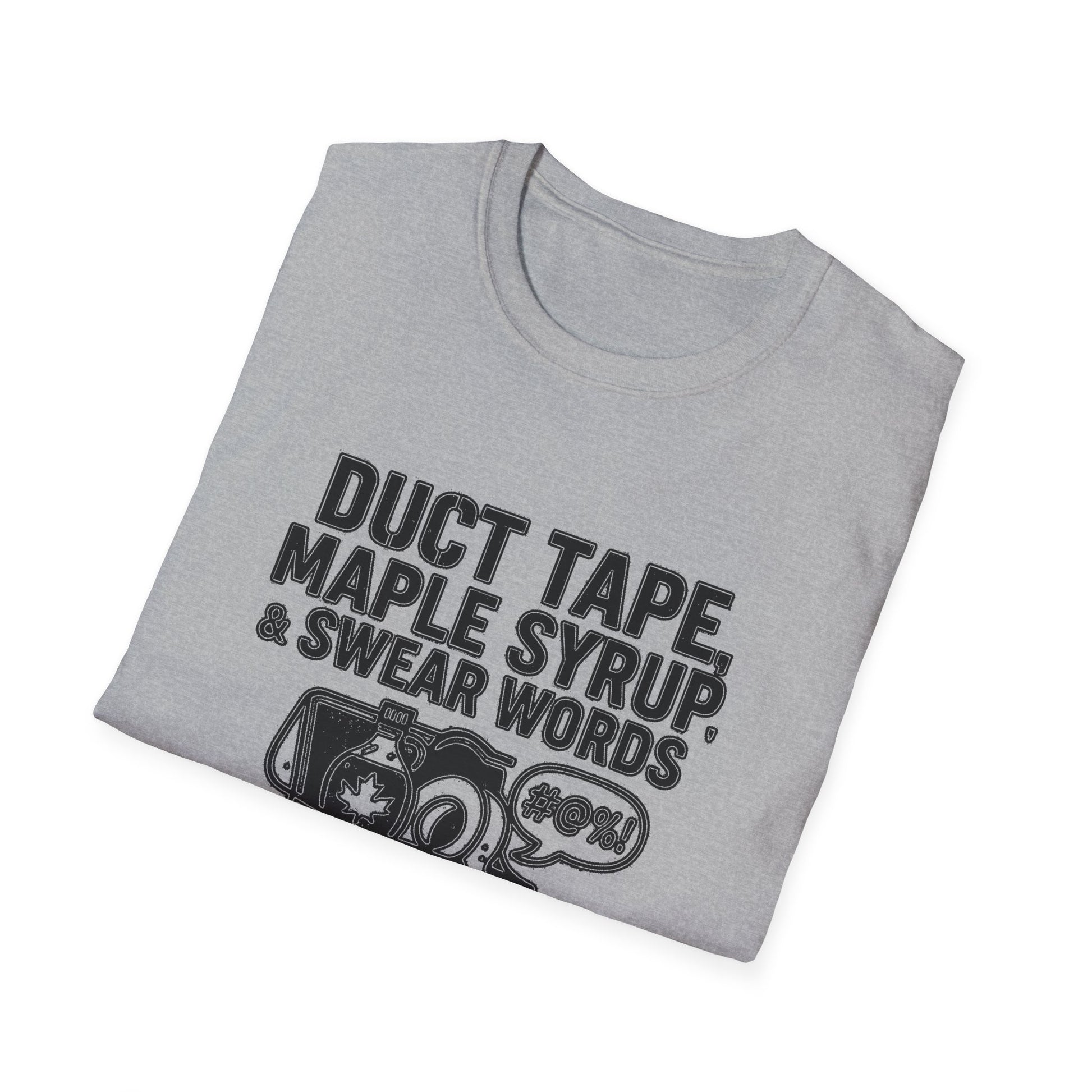 "DUCT TAPE, MAPLE SYRUP & SWEAR WORDS MY LANARK TOOLKIT" T-SHIRT