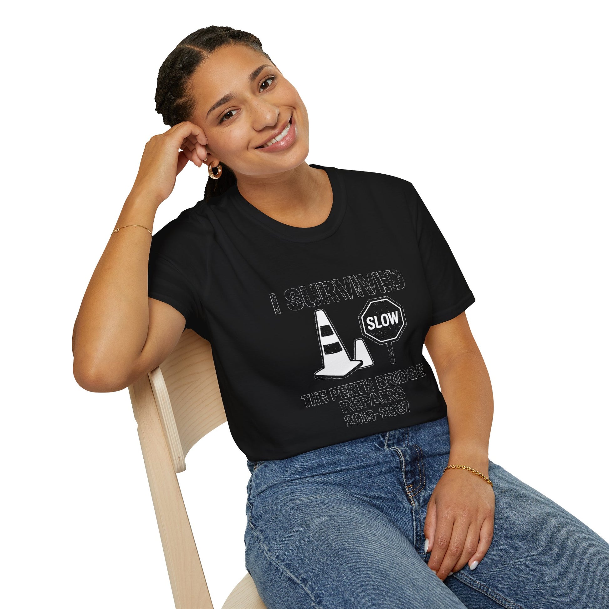 "I SURVIVED THE PERTH BRIDGE REPAIRS 2019-2037" T-SHIRT