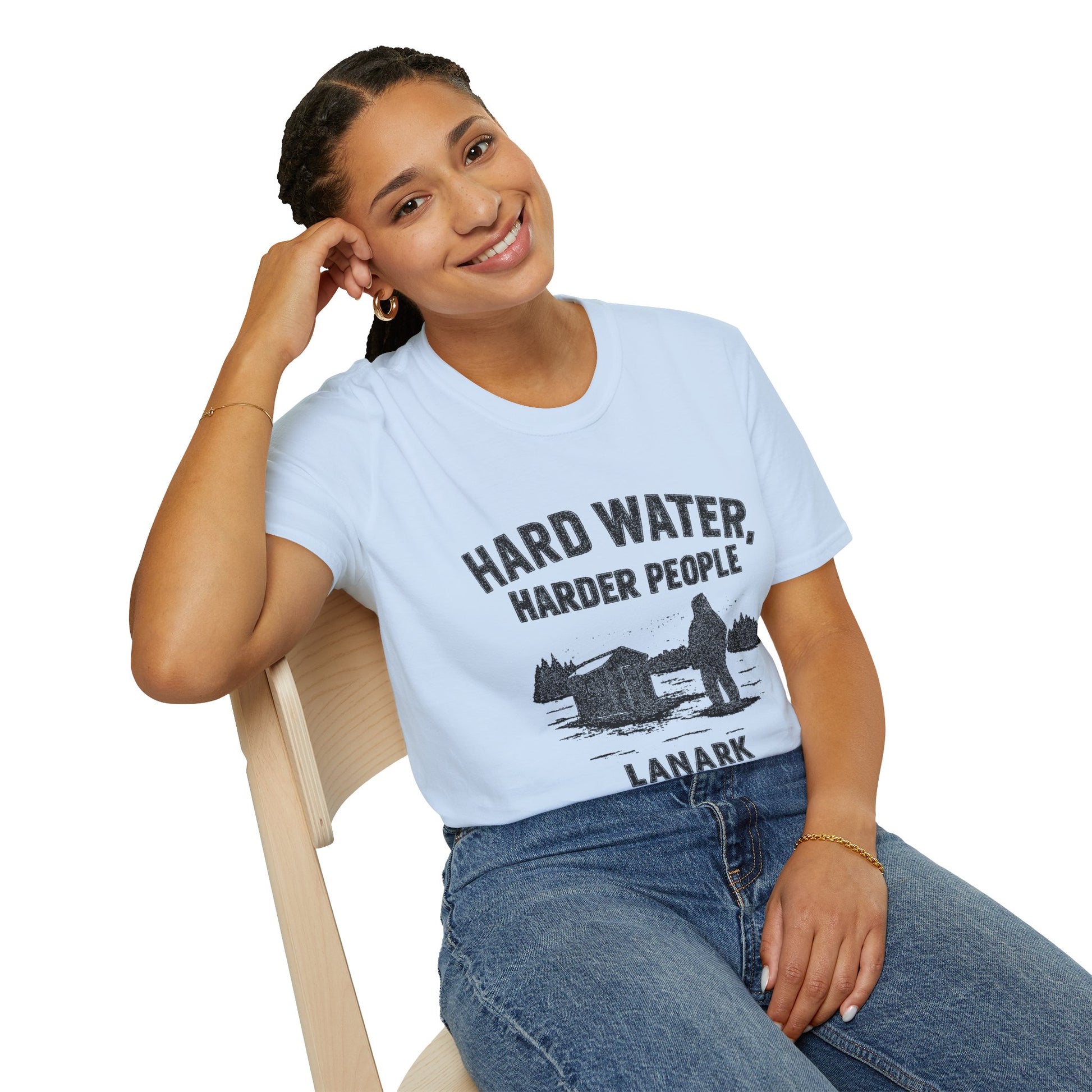 "HARD WATER HARDER PEOPLE LANARK" T-SHIRT