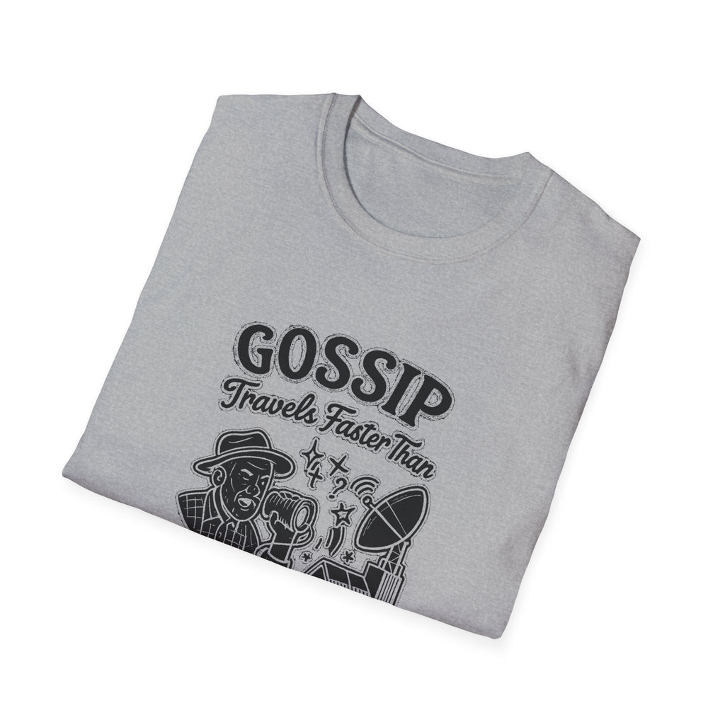 "GOSSIP TRAVELS FASTER THAN STARLINK IN HOPETOWN" T-SHIRT