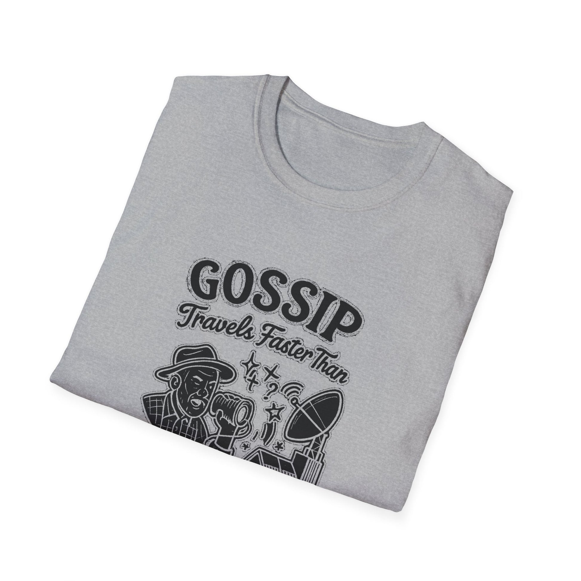 "GOSSIP TRAVELS FASTER THAN STARLINK IN HOPETOWN" T-SHIRT