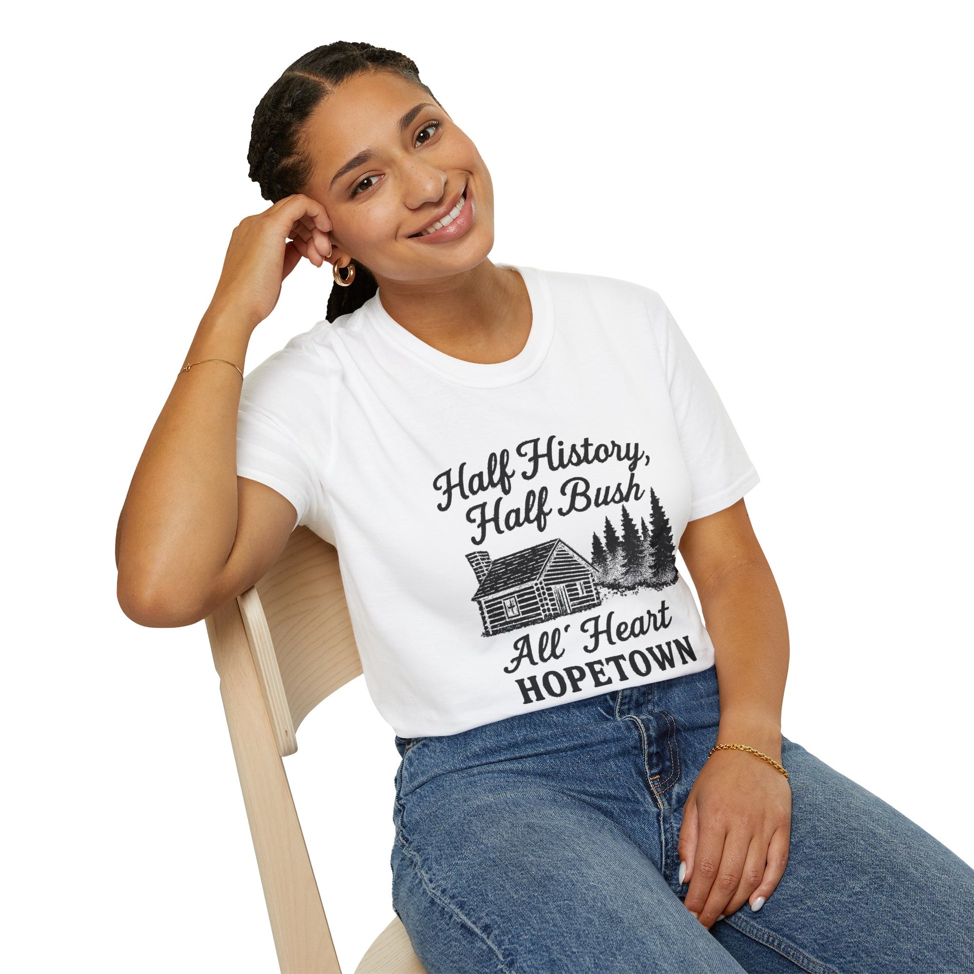 "HALF HISTORY, HALF BUSH, ALL HEART HOPETOWN" T-SHIRT