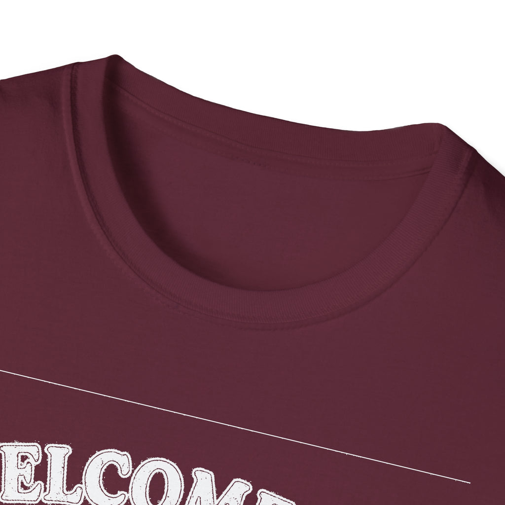 "WELCOME TO LANARK HALF GRAVEL, HALF GOSSIP" T-SHIRT