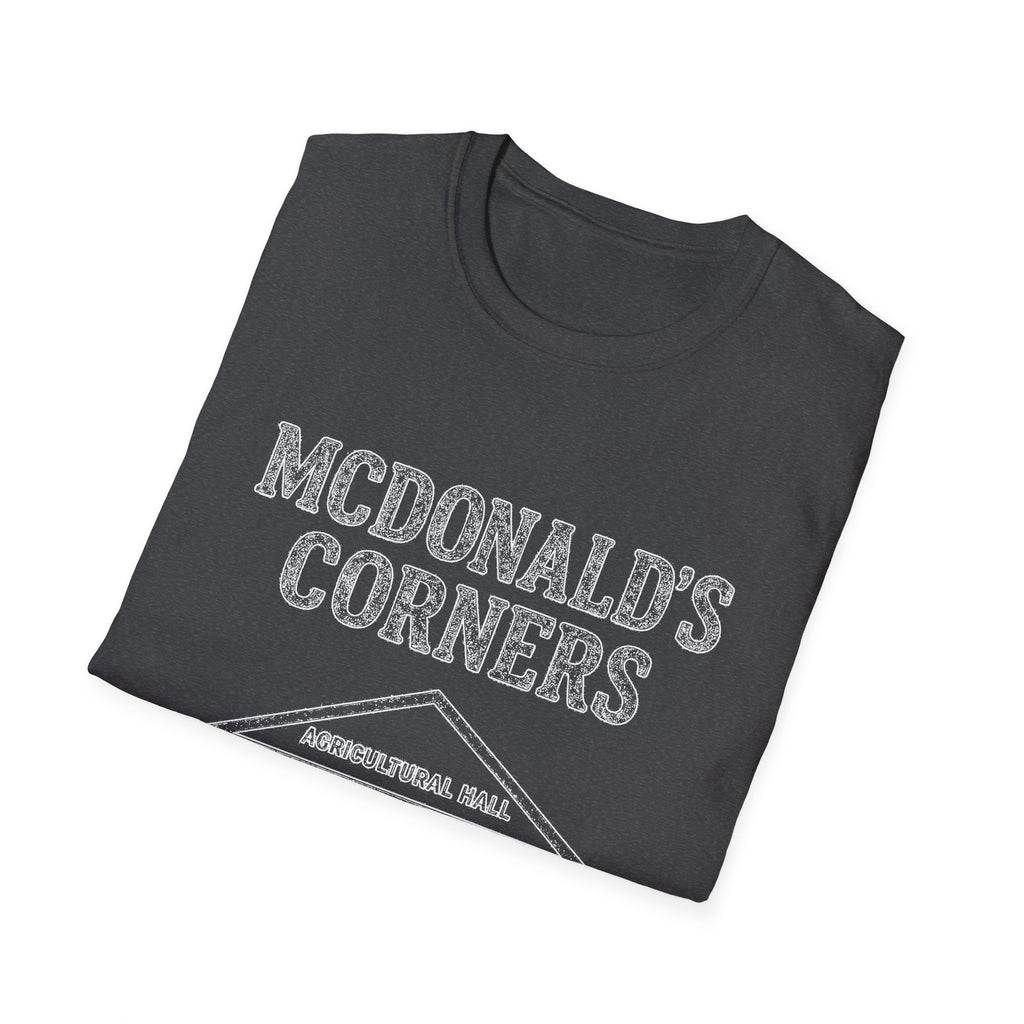 "MCDONALD'S CORNERS AGRICULTURAL HALL" T-SHIRT