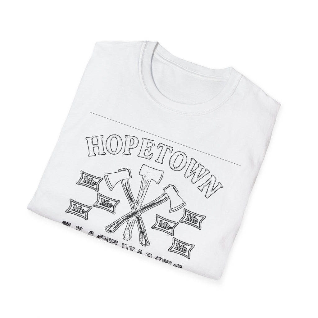"HOPETOWN 3 LAST NAMES AND 100 OPINIONS" T-SHIRT