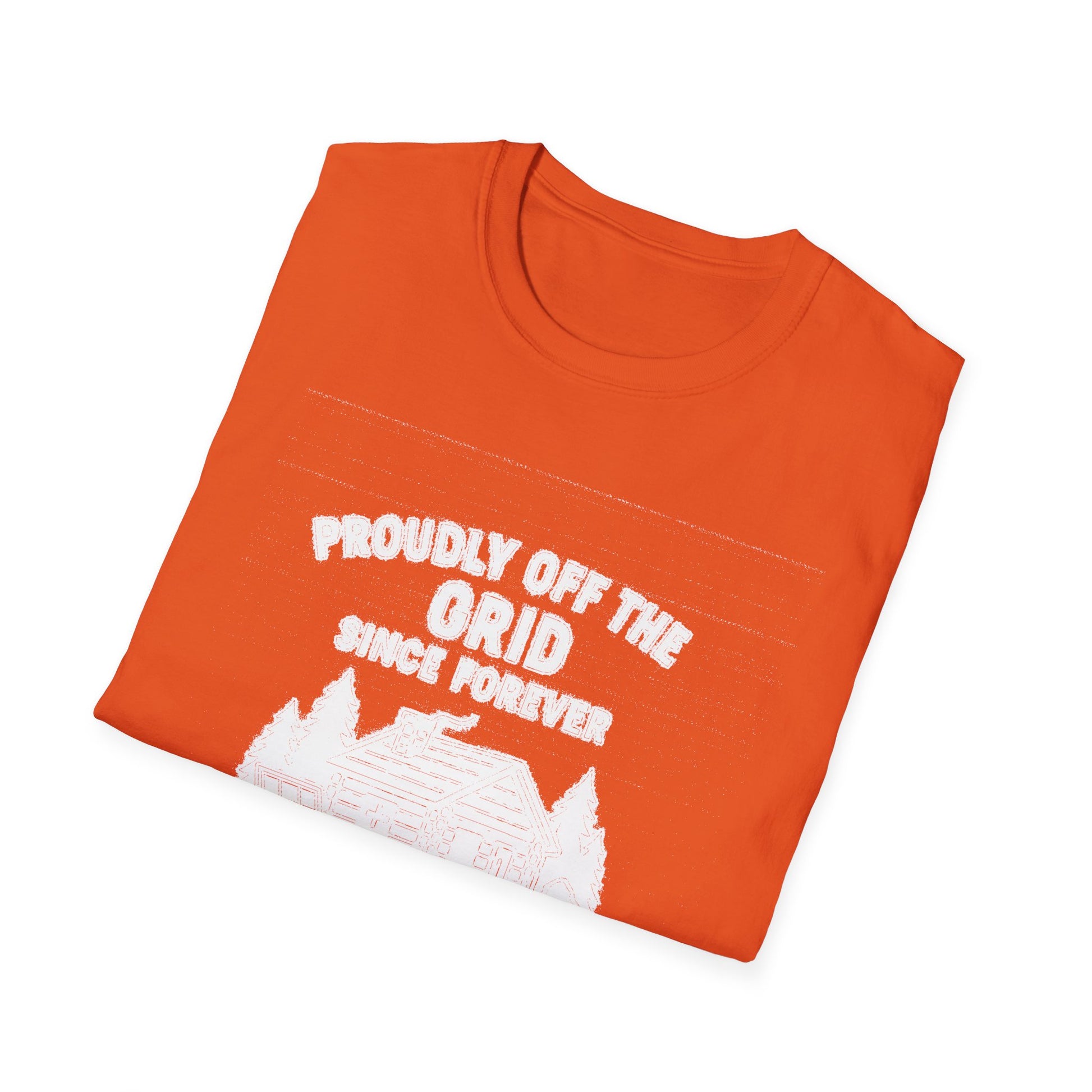 "PROUDLY OFF THE GRID SINCE FOREVER IN MACDONALD'S CORNERS" T-SHIRT