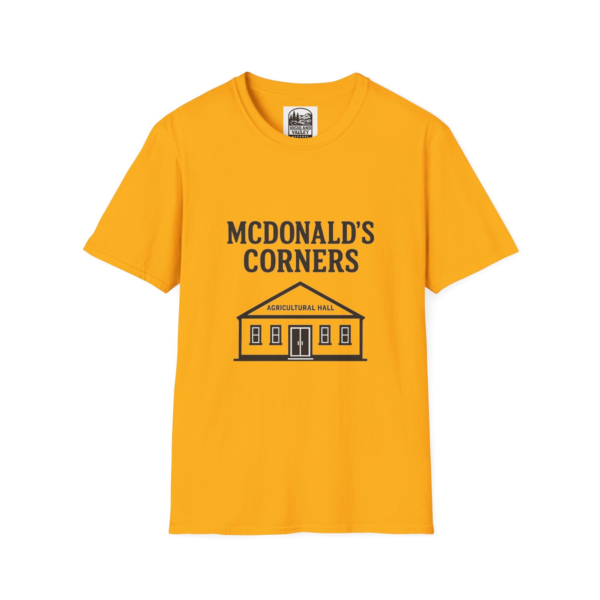 MCDONALD'S CORNERS AG HALL UNISEX T-SHIRT