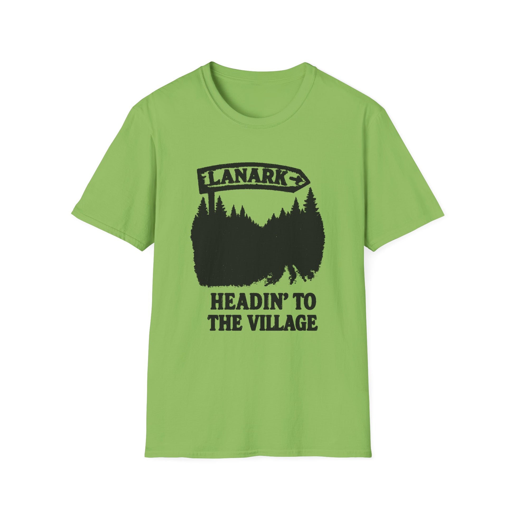 "LANARK 'HEADIN" TO THE VILLAGE" T-SHIRT