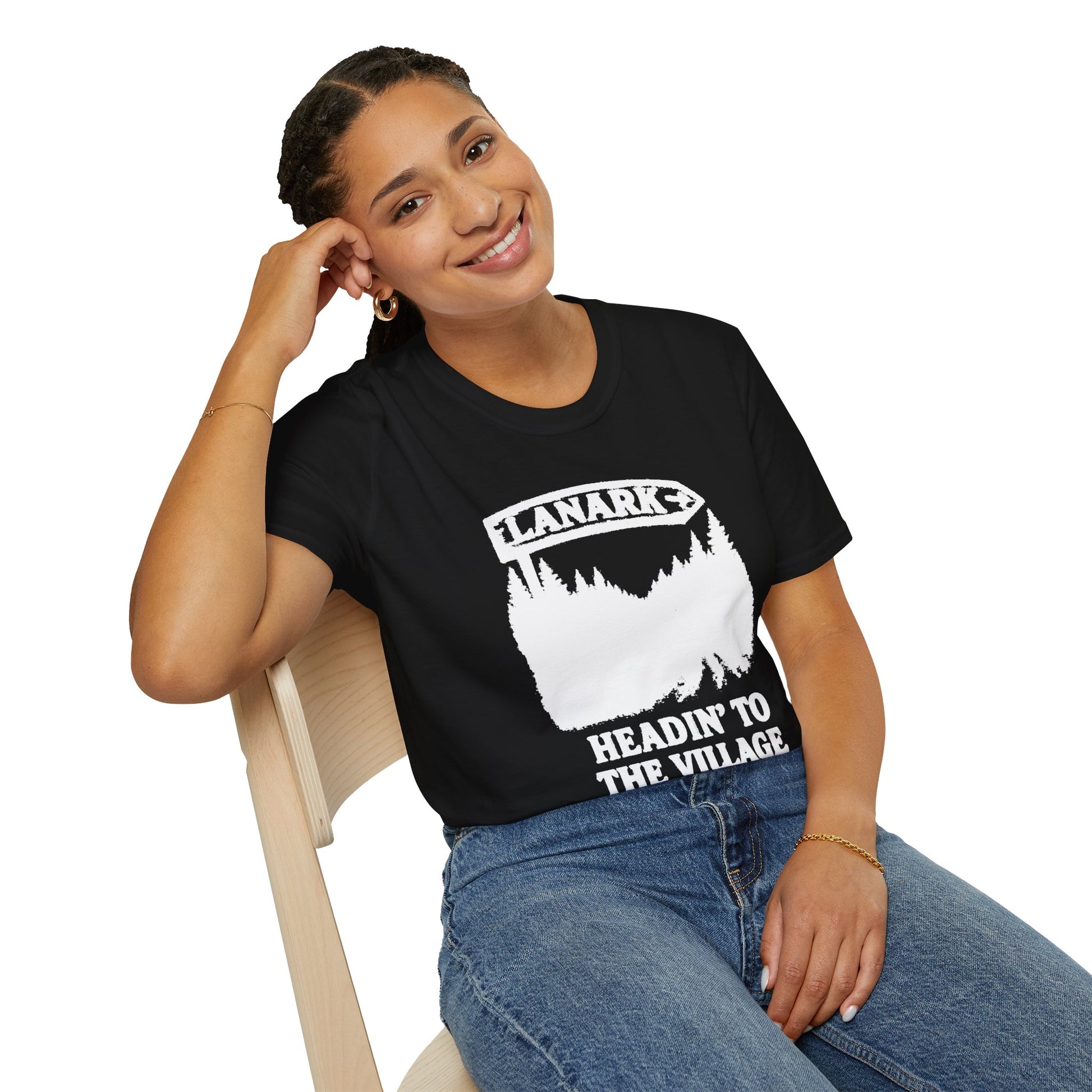"LANARK 'HEADIN" TO THE VILLAGE" T-SHIRT