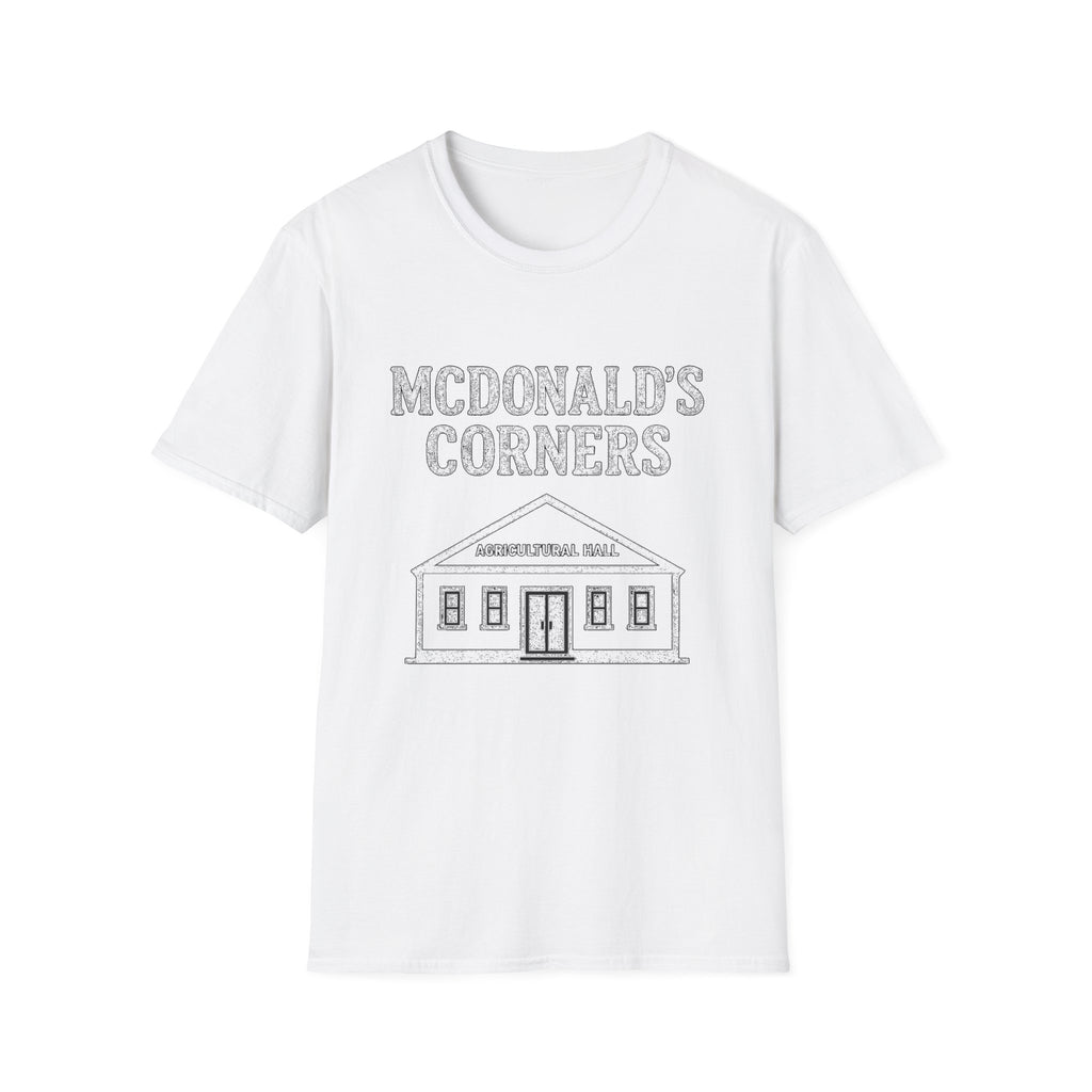 "MCDONALD'S CORNERS AGRICULTURAL HALL" T-SHIRT