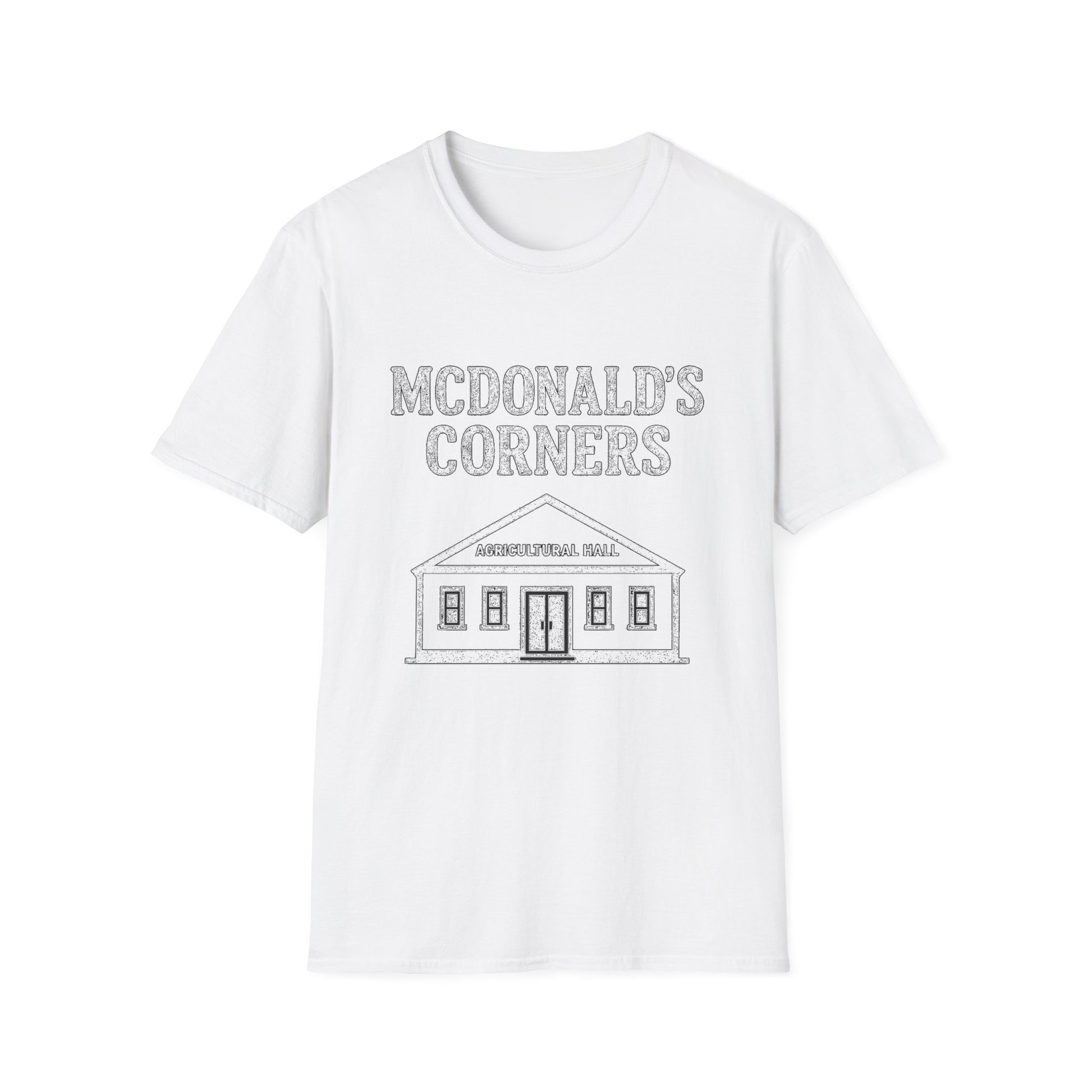 "MCDONALD'S CORNERS AGRICULTURAL HALL" T-SHIRT
