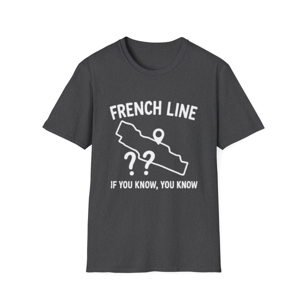 "FRENCH LINE MAP IF YOU KNOW, YOU KNOW" T-SHIRT
