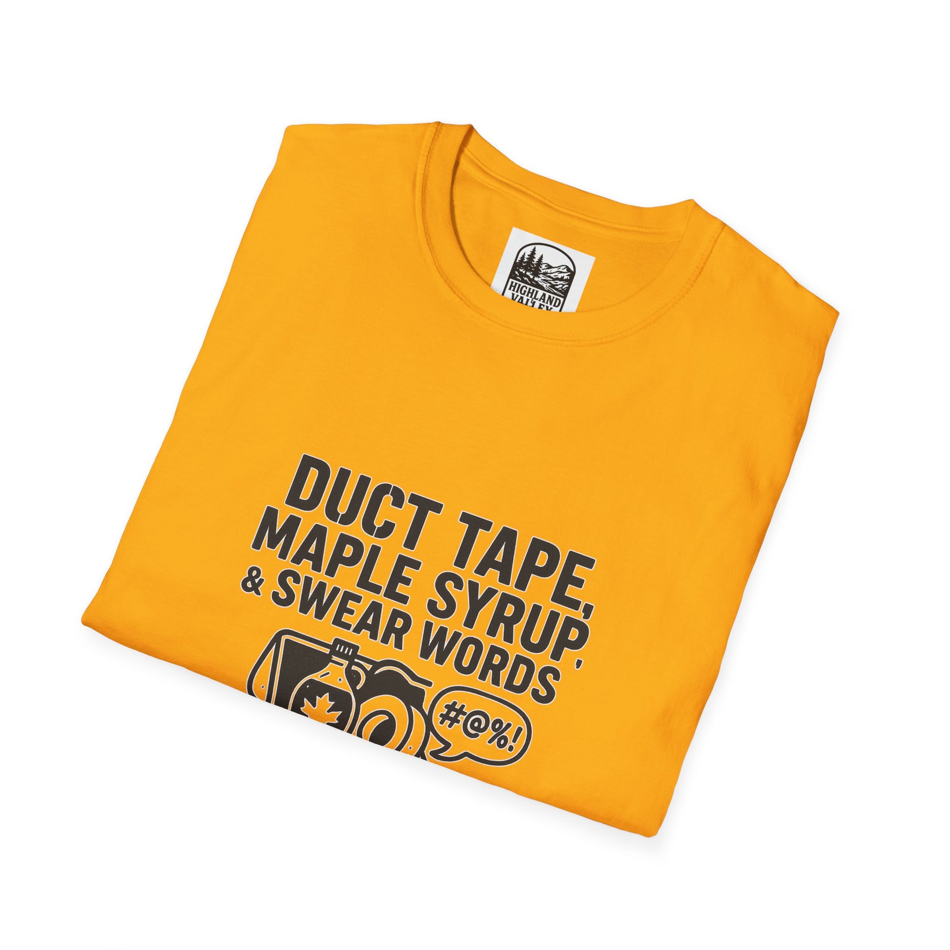 DUCT TAPE, MAPLE SYRUP, AND SWEAR WORDS LANARK UNISEX T-SHIRT