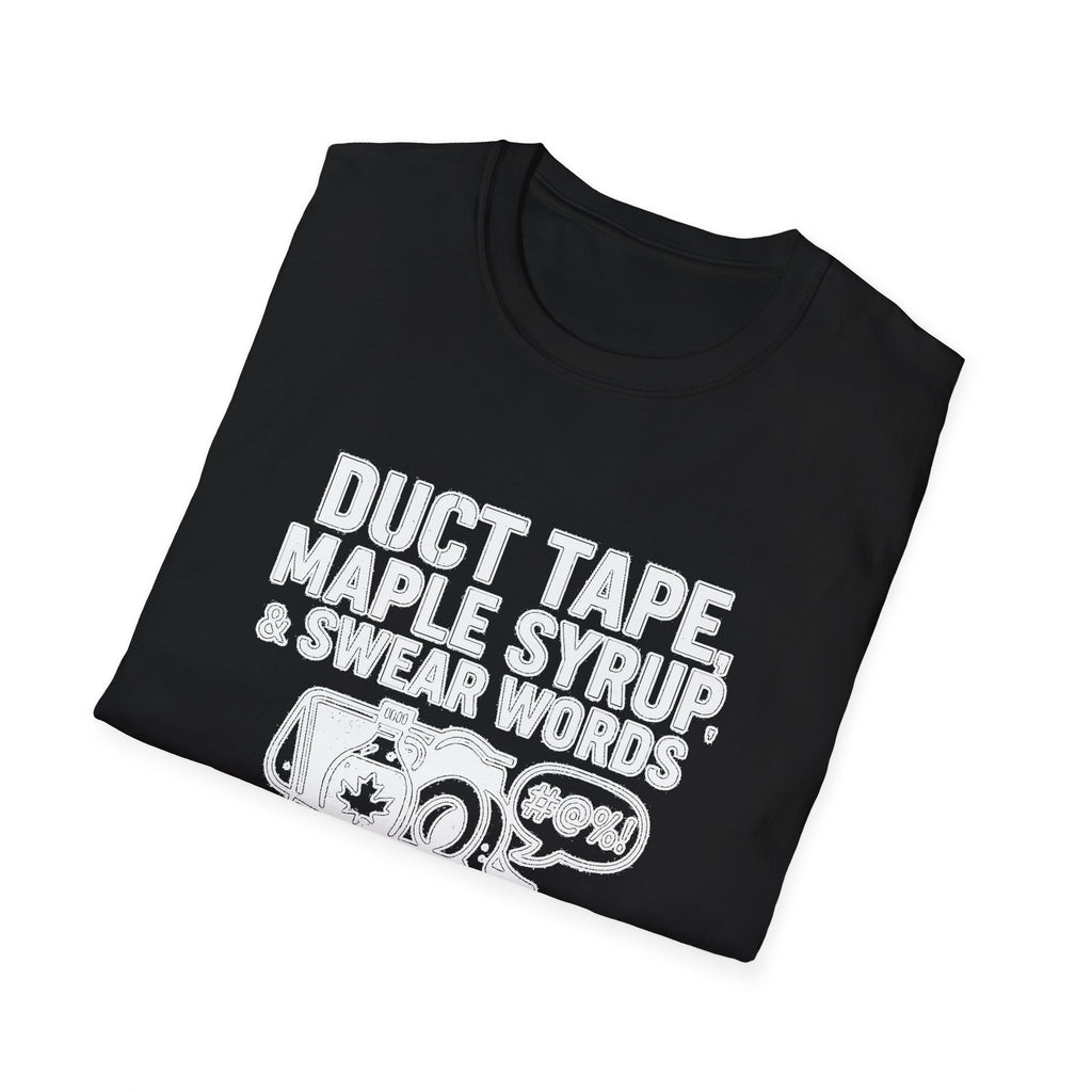 "DUCT TAPE, MAPLE SYRUP & SWEAR WORDS MY LANARK TOOLKIT" T-SHIRT