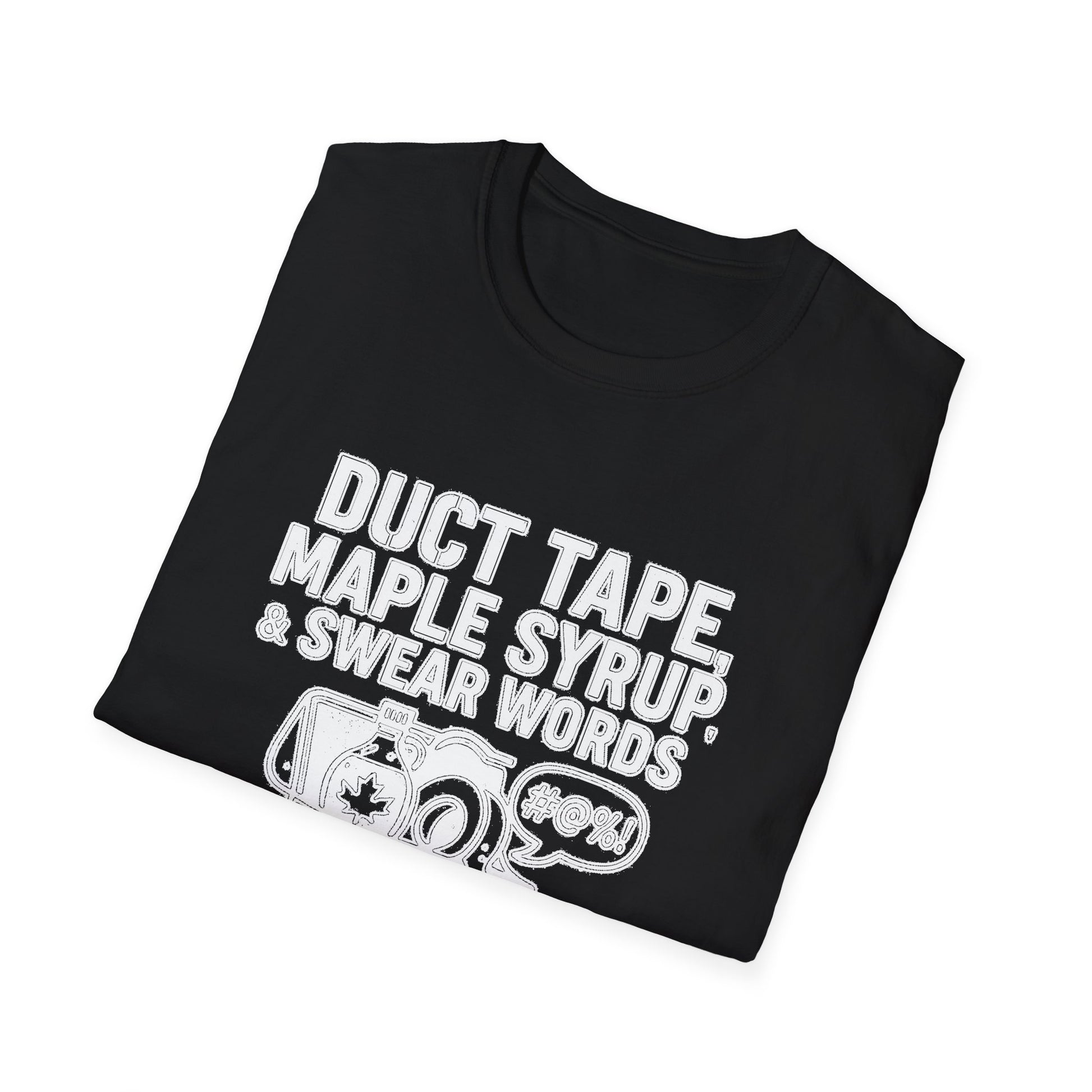 "DUCT TAPE, MAPLE SYRUP & SWEAR WORDS MY LANARK TOOLKIT" T-SHIRT