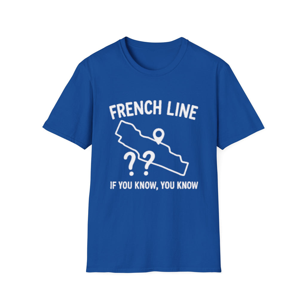 "FRENCH LINE MAP IF YOU KNOW, YOU KNOW" T-SHIRT
