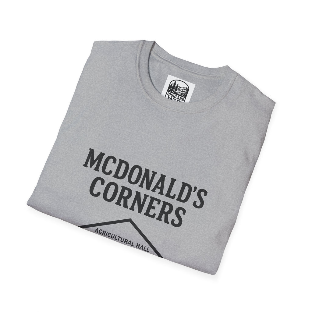 MCDONALD'S CORNERS AG HALL UNISEX T-SHIRT