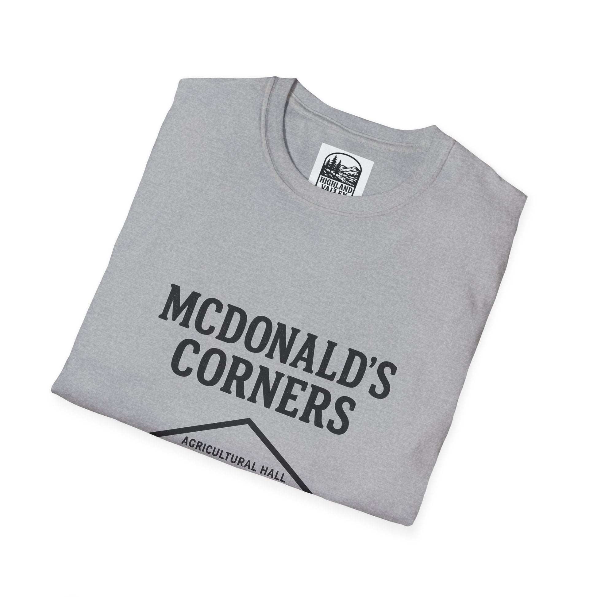 MCDONALD'S CORNERS AG HALL UNISEX T-SHIRT