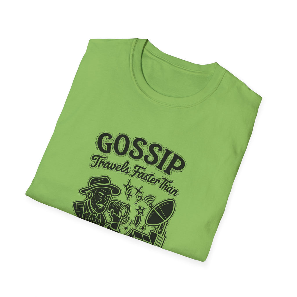 "GOSSIP TRAVELS FASTER THAN STARLINK IN HOPETOWN" T-SHIRT