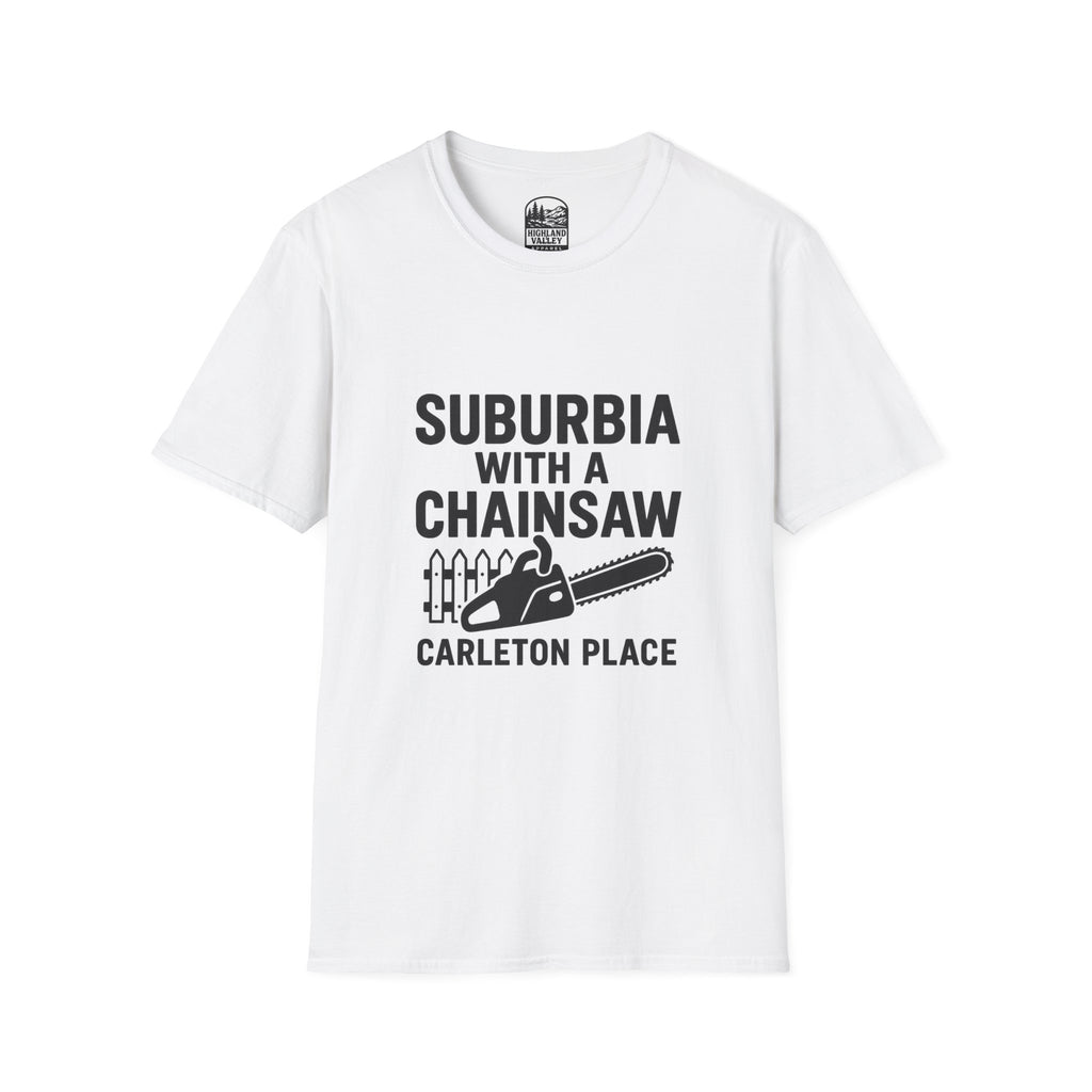 SUBURBIA WITH A CHAINSAW CP UNISEX T-SHIRT