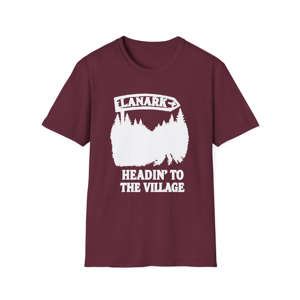 "LANARK 'HEADIN" TO THE VILLAGE" T-SHIRT