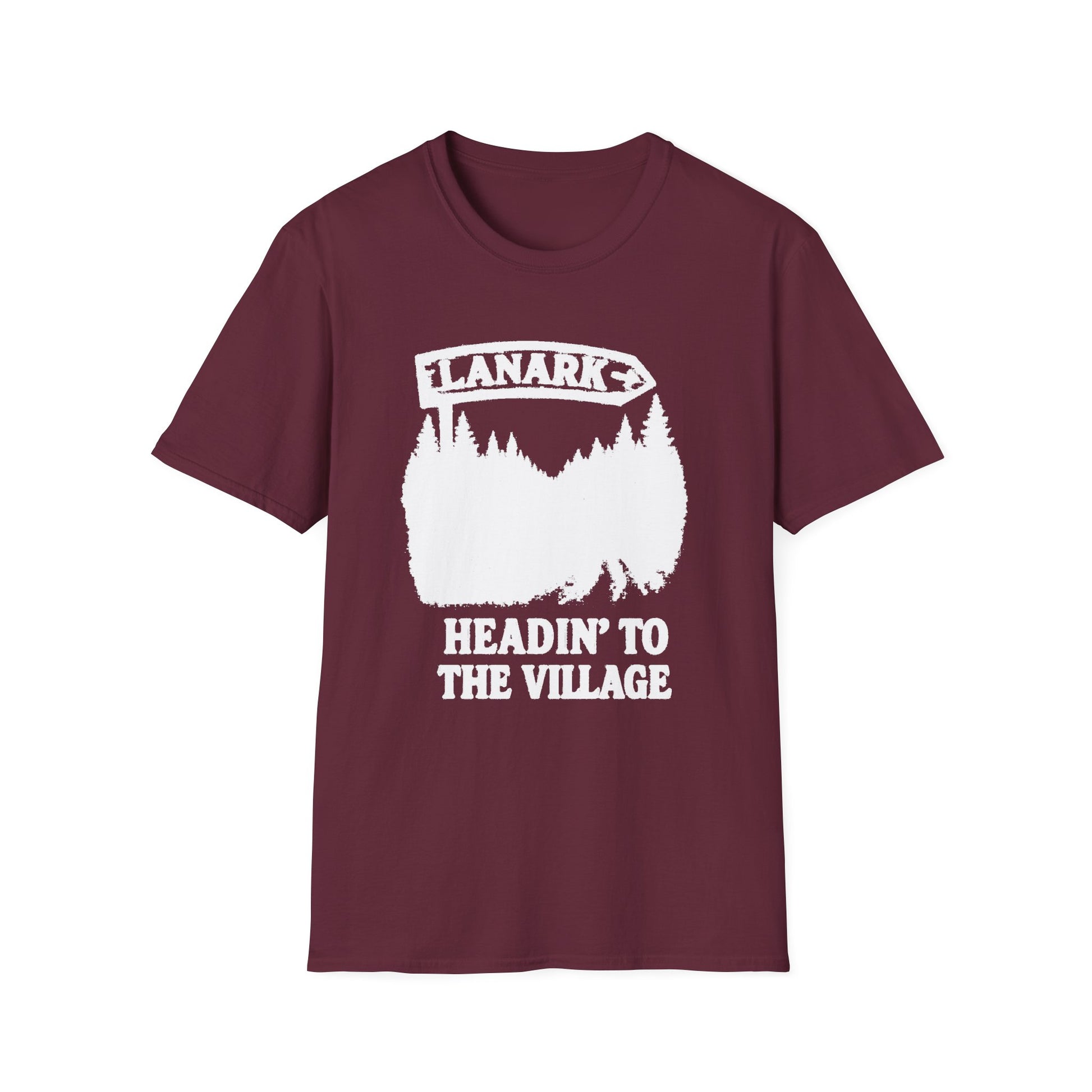 "LANARK 'HEADIN" TO THE VILLAGE" T-SHIRT