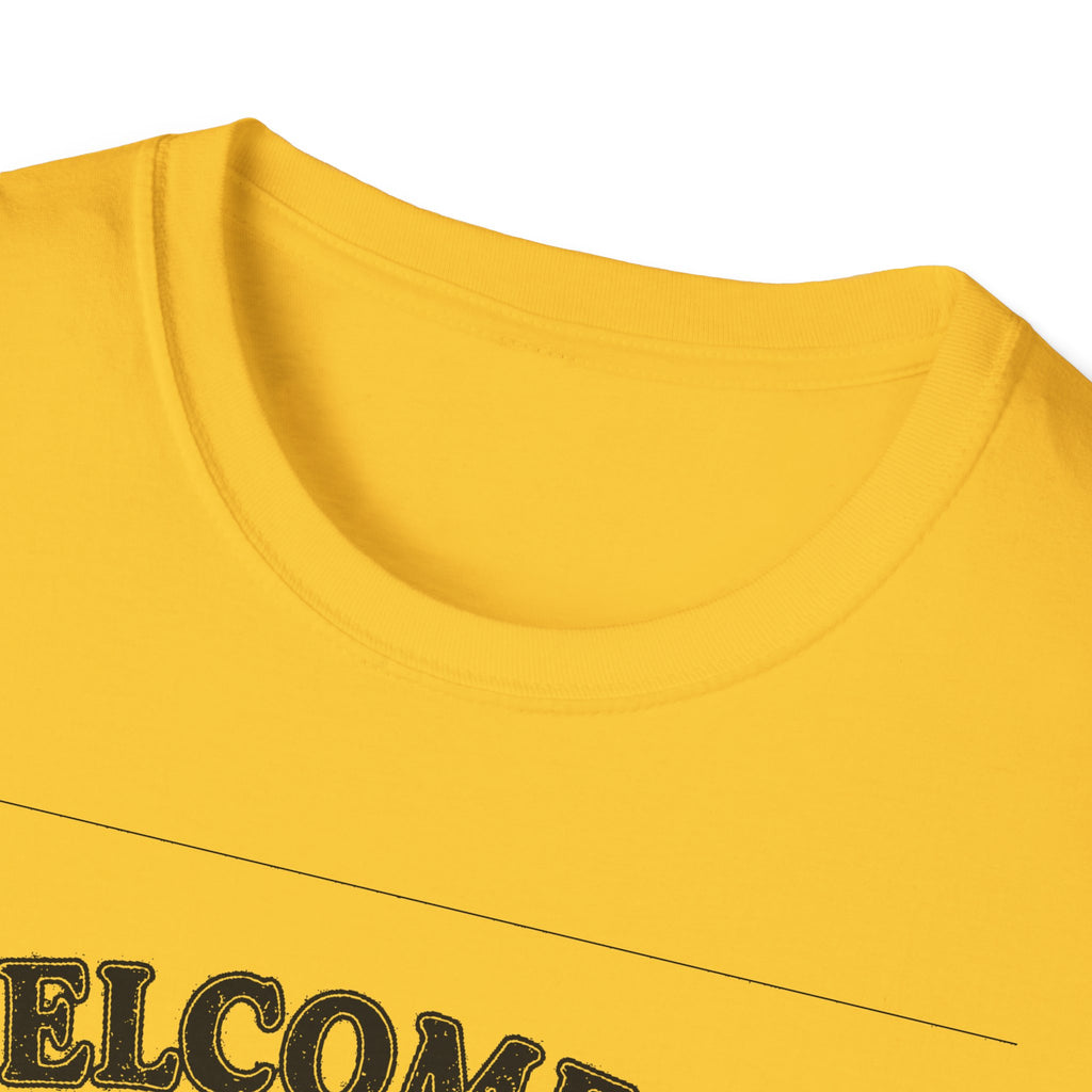"WELCOME TO LANARK HALF GRAVEL, HALF GOSSIP" T-SHIRT