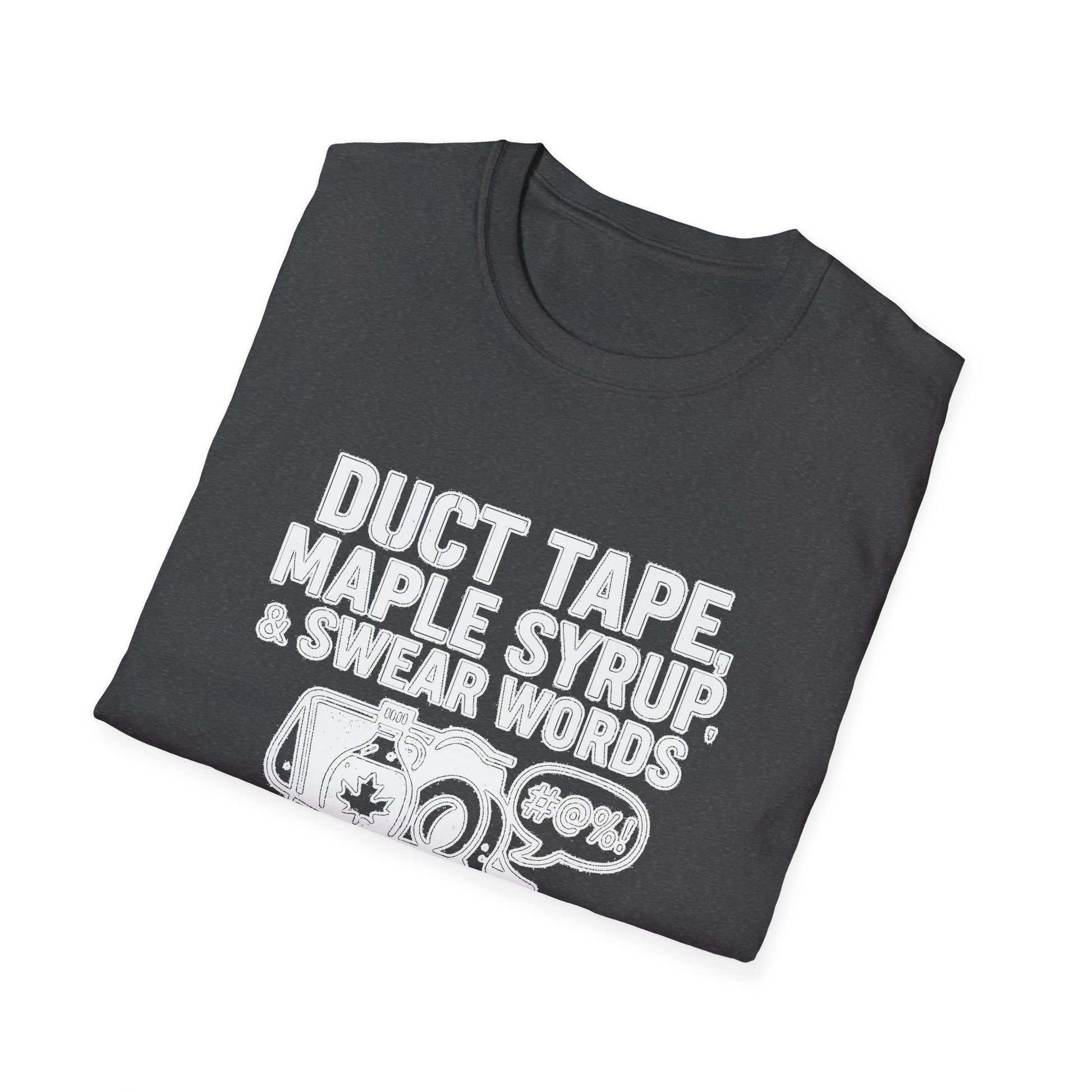 "DUCT TAPE, MAPLE SYRUP & SWEAR WORDS MY LANARK TOOLKIT" T-SHIRT