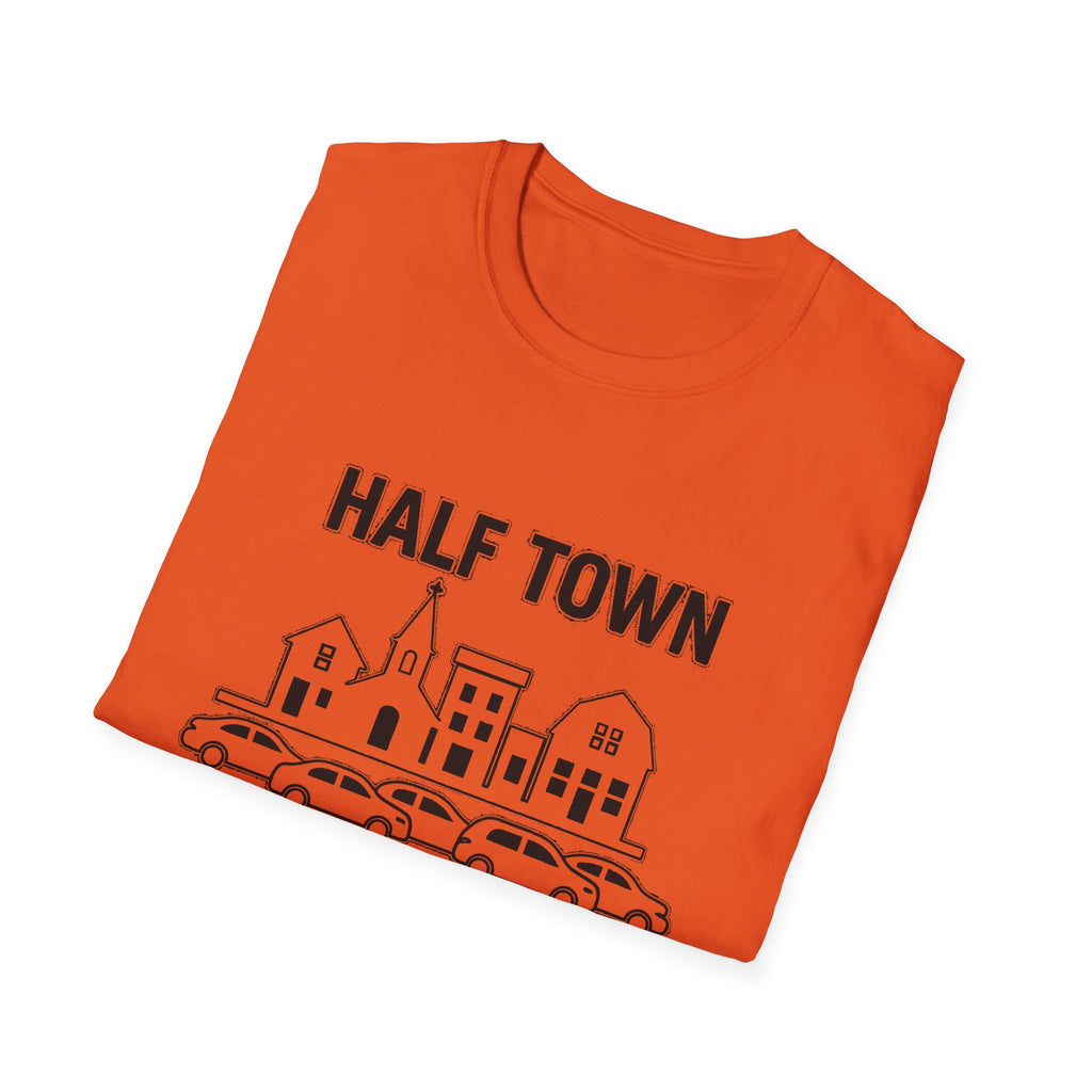"HALF TOWN / HALF TIMMIES LINE PERTH ONTARIO" T-SHIRT