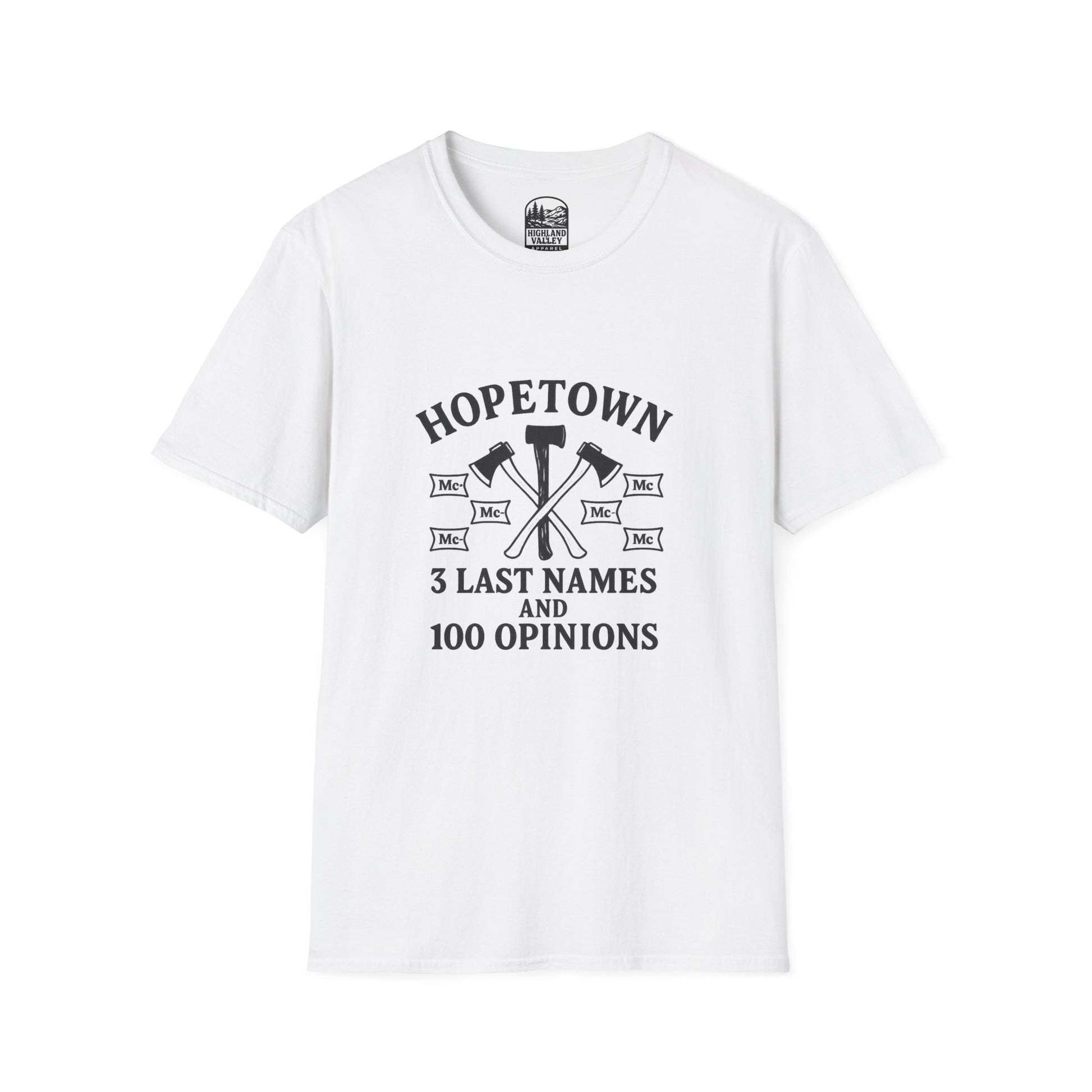 NAMES OF HOPETOWN UNISEX T-SHIRT