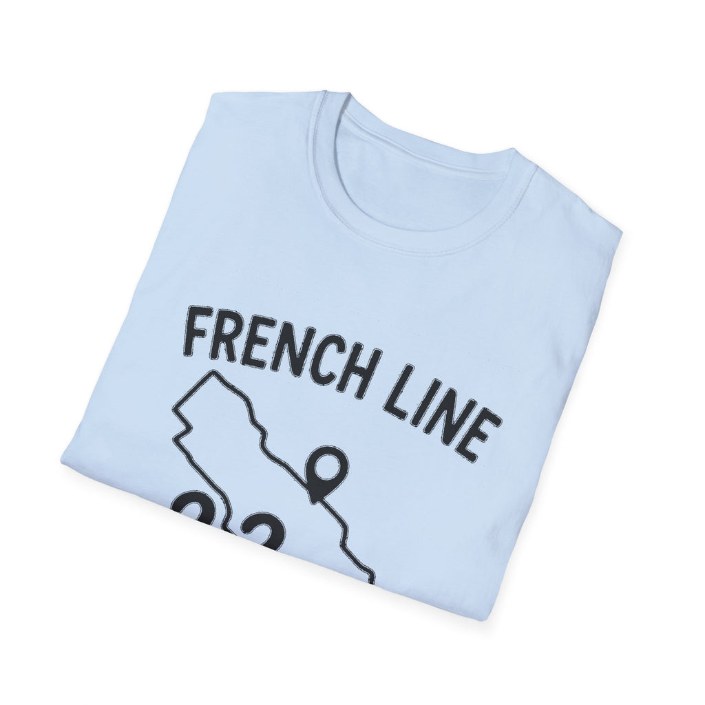 "FRENCH LINE MAP IF YOU KNOW, YOU KNOW" T-SHIRT