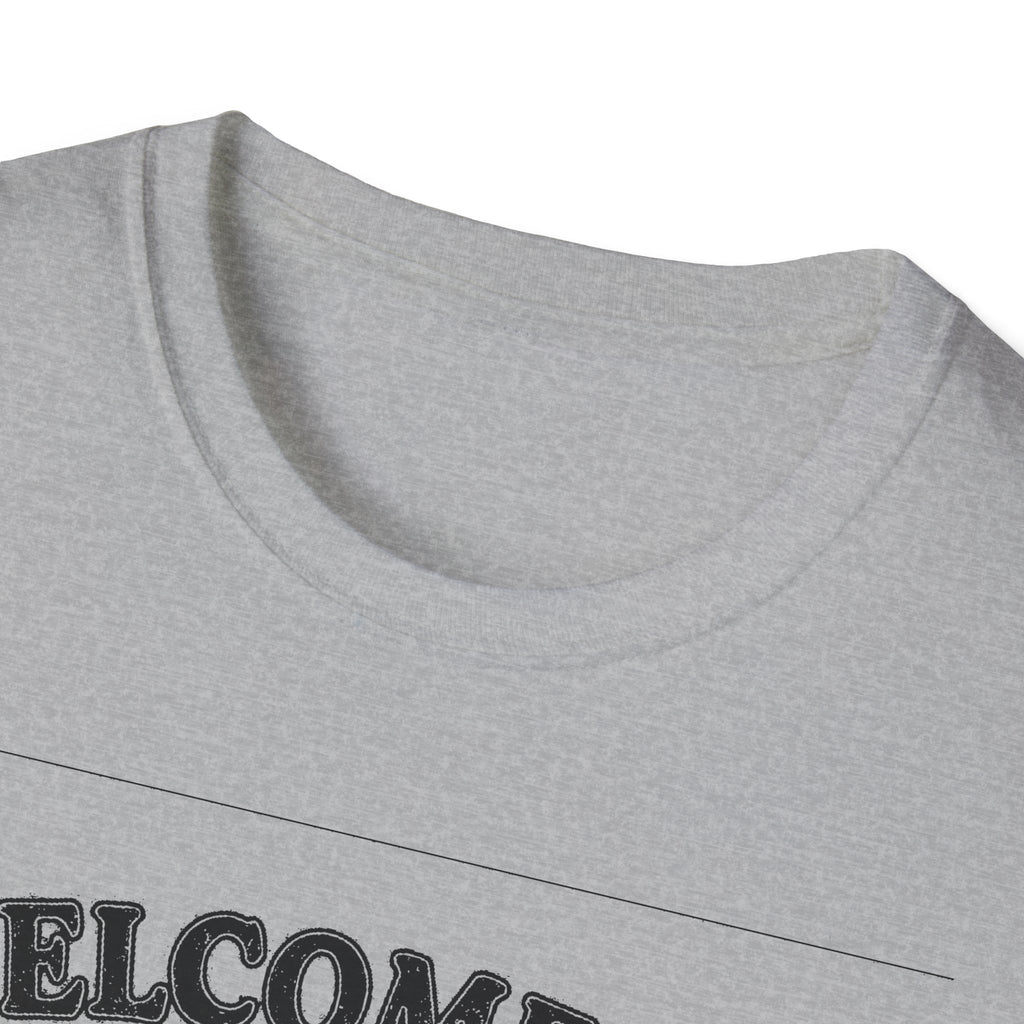 "WELCOME TO LANARK HALF GRAVEL, HALF GOSSIP" T-SHIRT