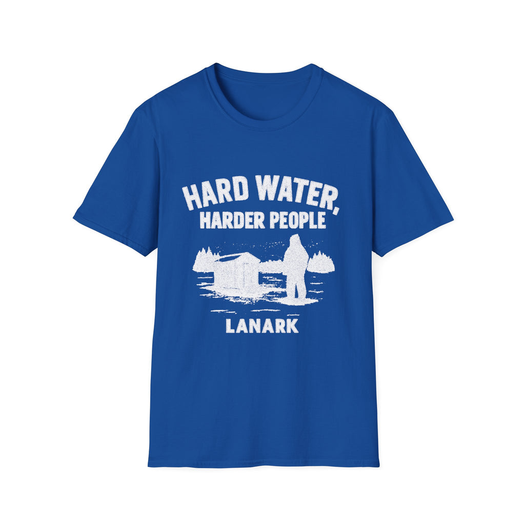 "HARD WATER HARDER PEOPLE LANARK" T-SHIRT