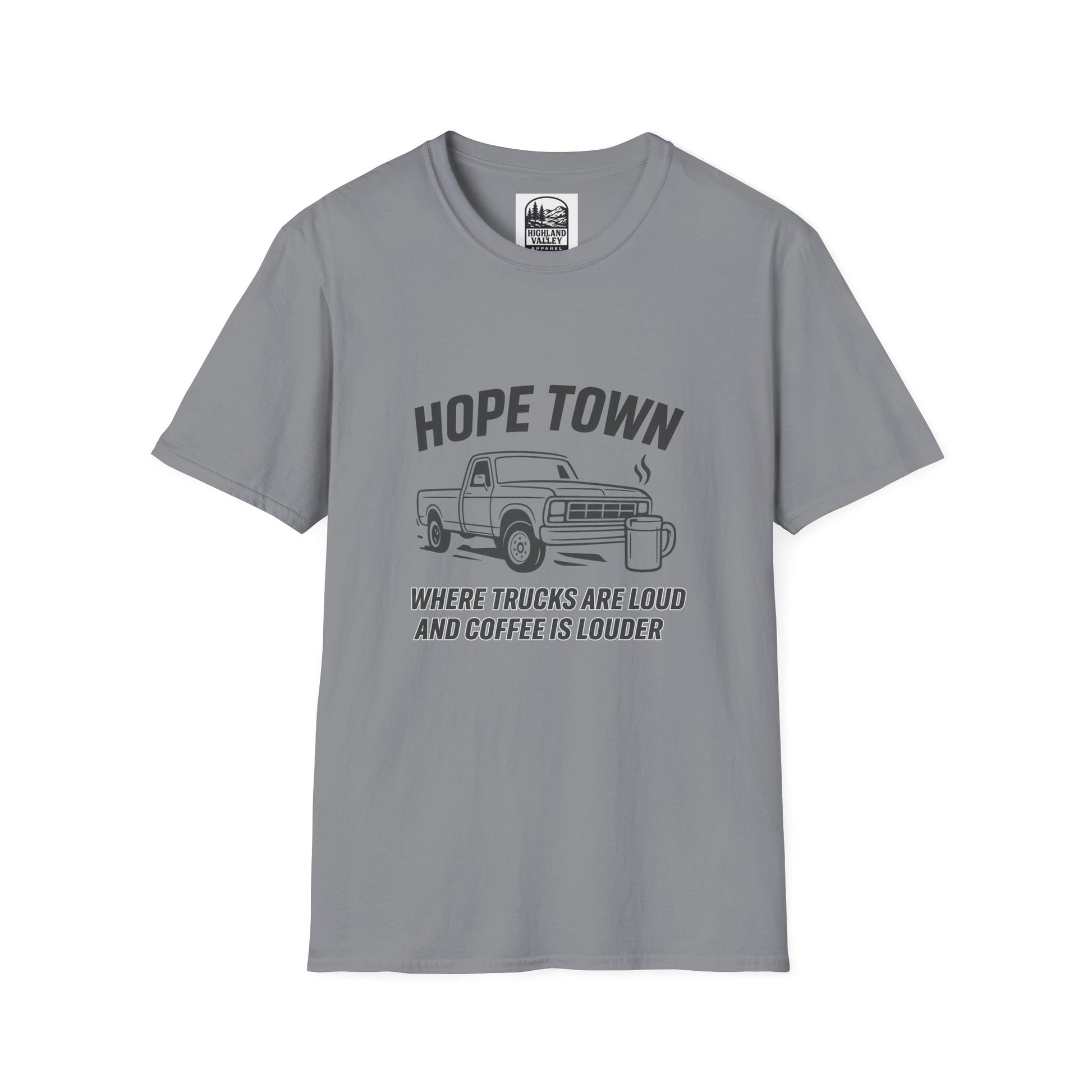 LOUD COFFEE IN HOPETOWN UNISEX T-SHIRT