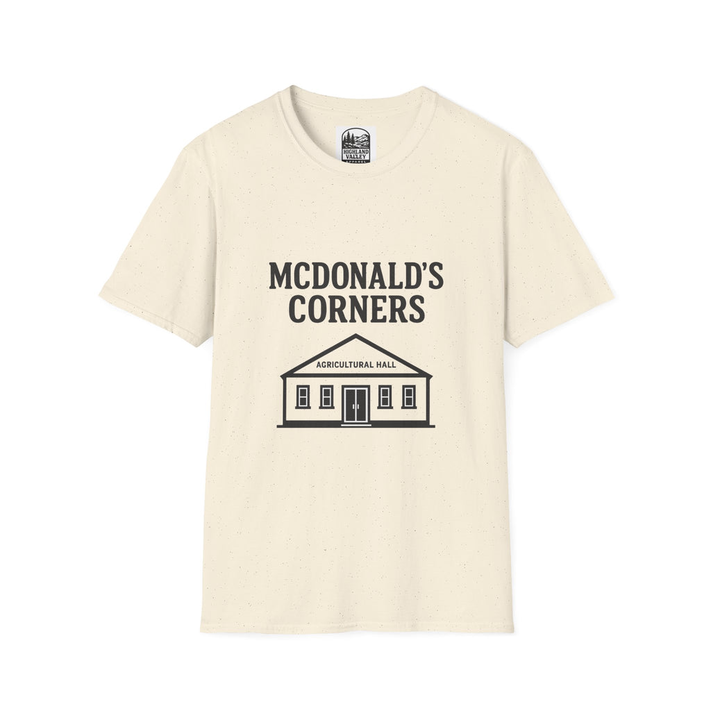 MCDONALD'S CORNERS AG HALL UNISEX T-SHIRT