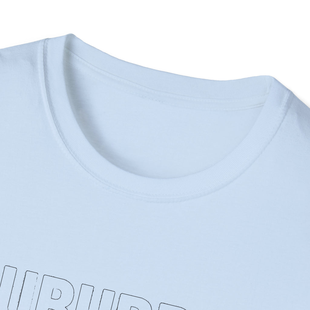 "SUBURBIA WITH A CHAINSAW" T-SHIRT