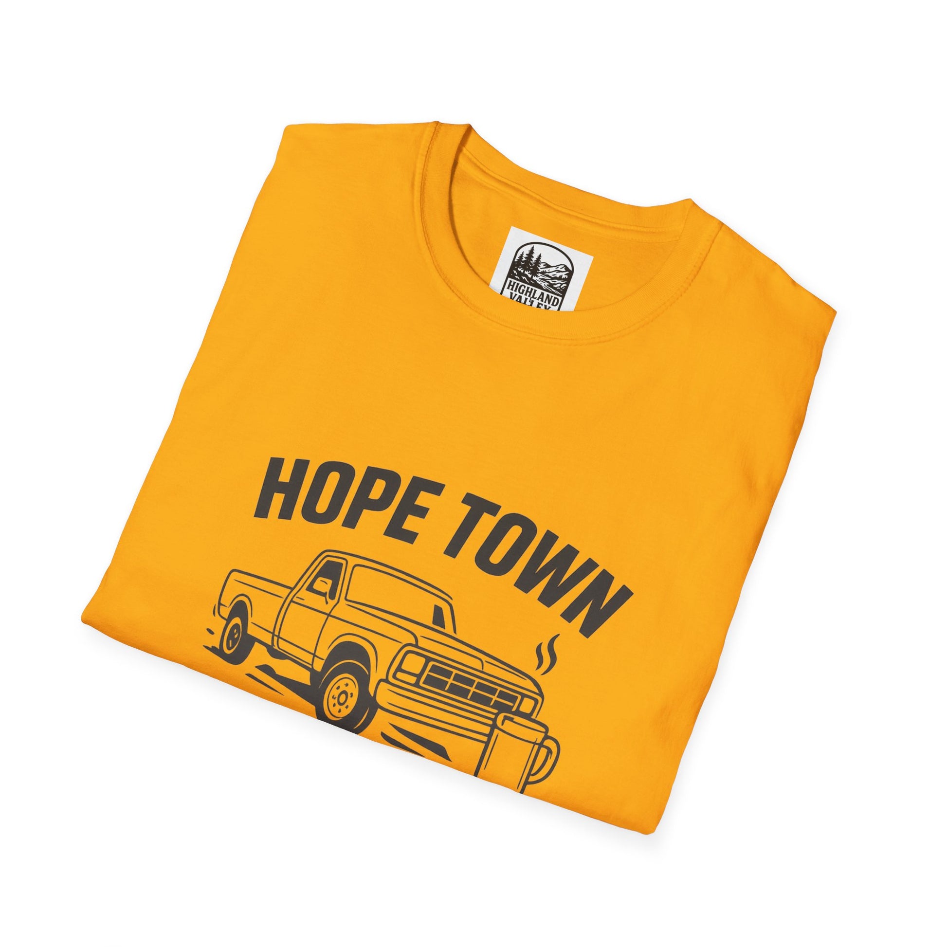 LOUD COFFEE IN HOPETOWN UNISEX T-SHIRT