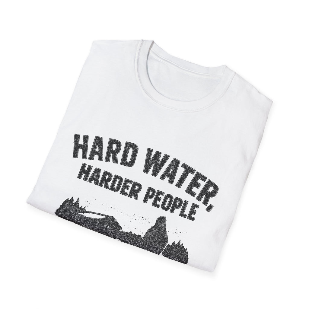"HARD WATER HARDER PEOPLE LANARK" T-SHIRT