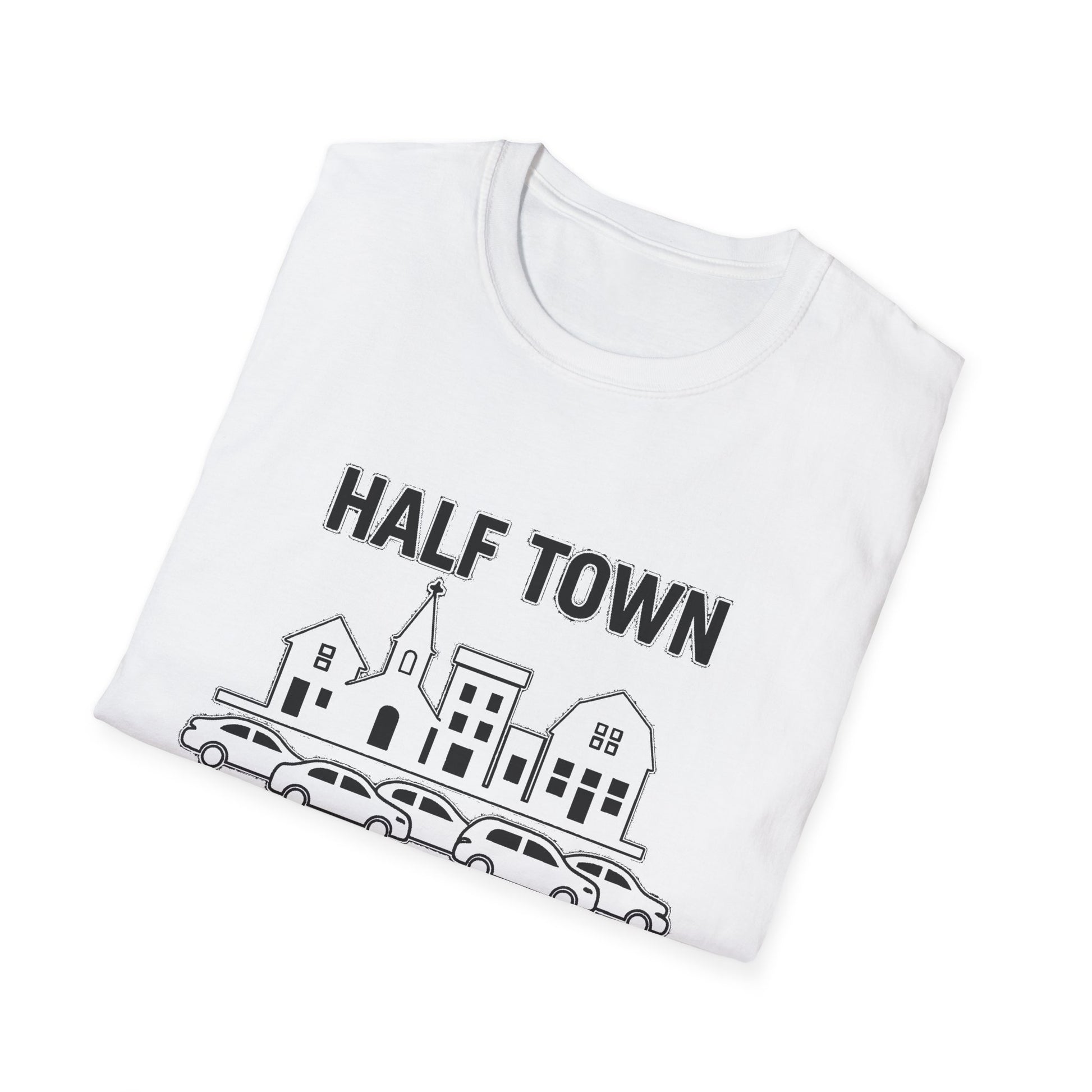 "HALF TOWN / HALF TIMMIES LINE PERTH ONTARIO" T-SHIRT